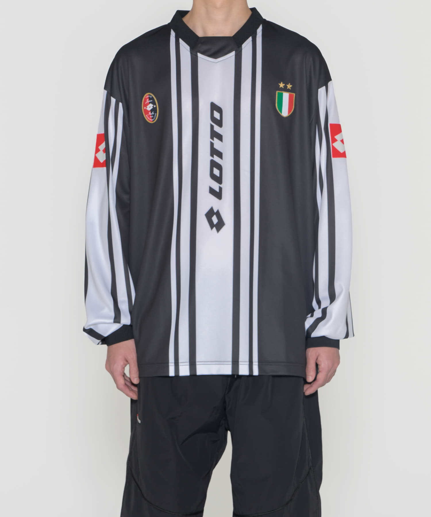 LOTTO　CALCIO ST LONG-SLEEVE GAME SHIRTS BLACK M