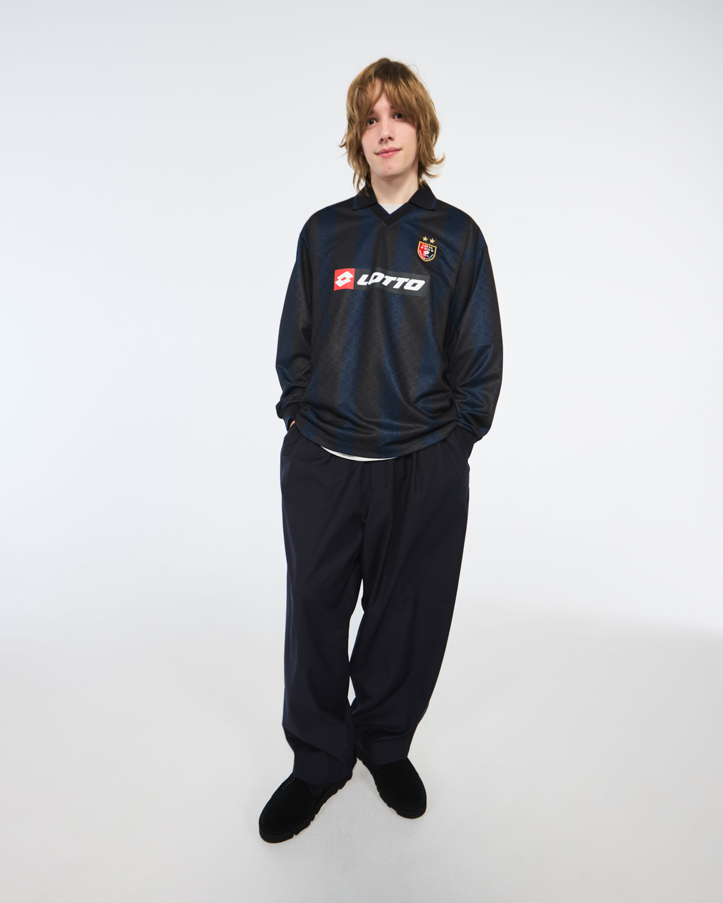 LOTTO MUTED ST LONG-SLEEVE GAME SHIRTS(M BLK×NAY): トップス｜URBAN