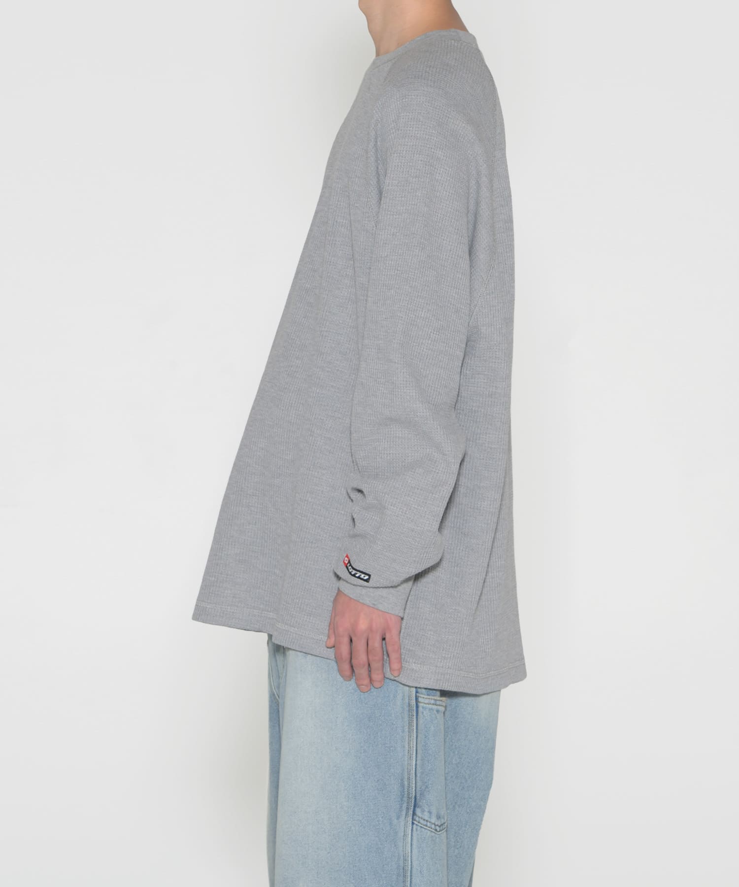 LOTTO　THERMAL PULLOVER LONG-SLEEVE T-SHIRTS GRAY M