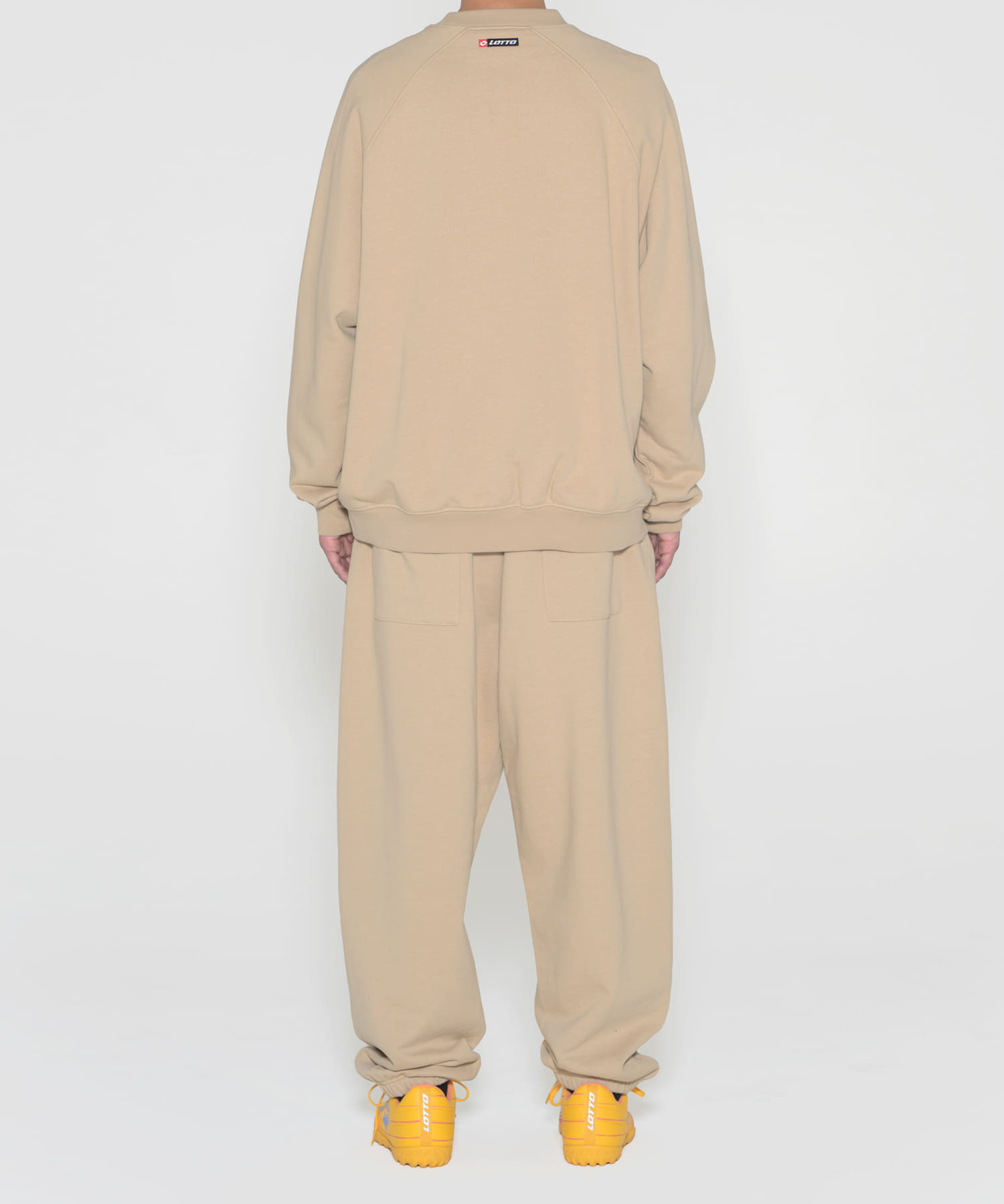 LOTTO　ARCH LOGO SWEAT PANTS BEIGE M