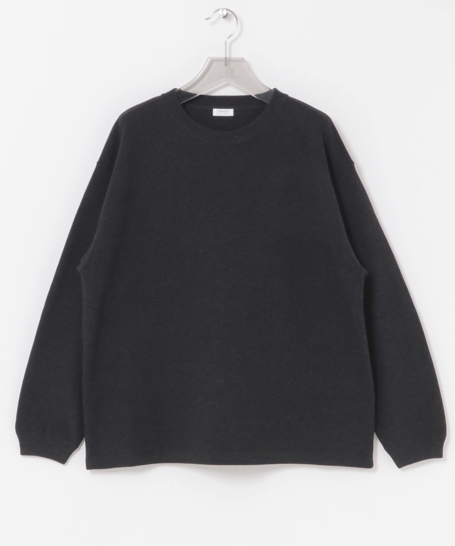 crepuscule　Co/Ra Moss Stitch Pullover BLACK 1
