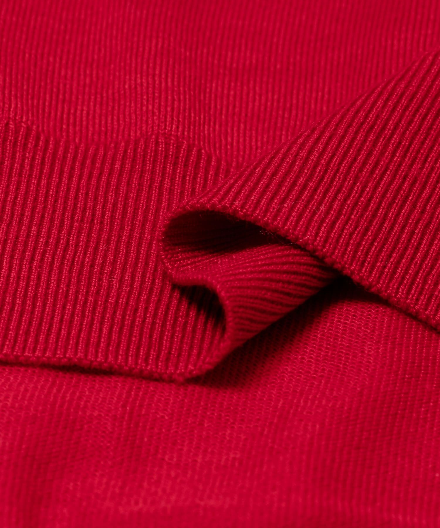 YLEVE　W/S CASHMERE  KNIT POLO 100 RED 4