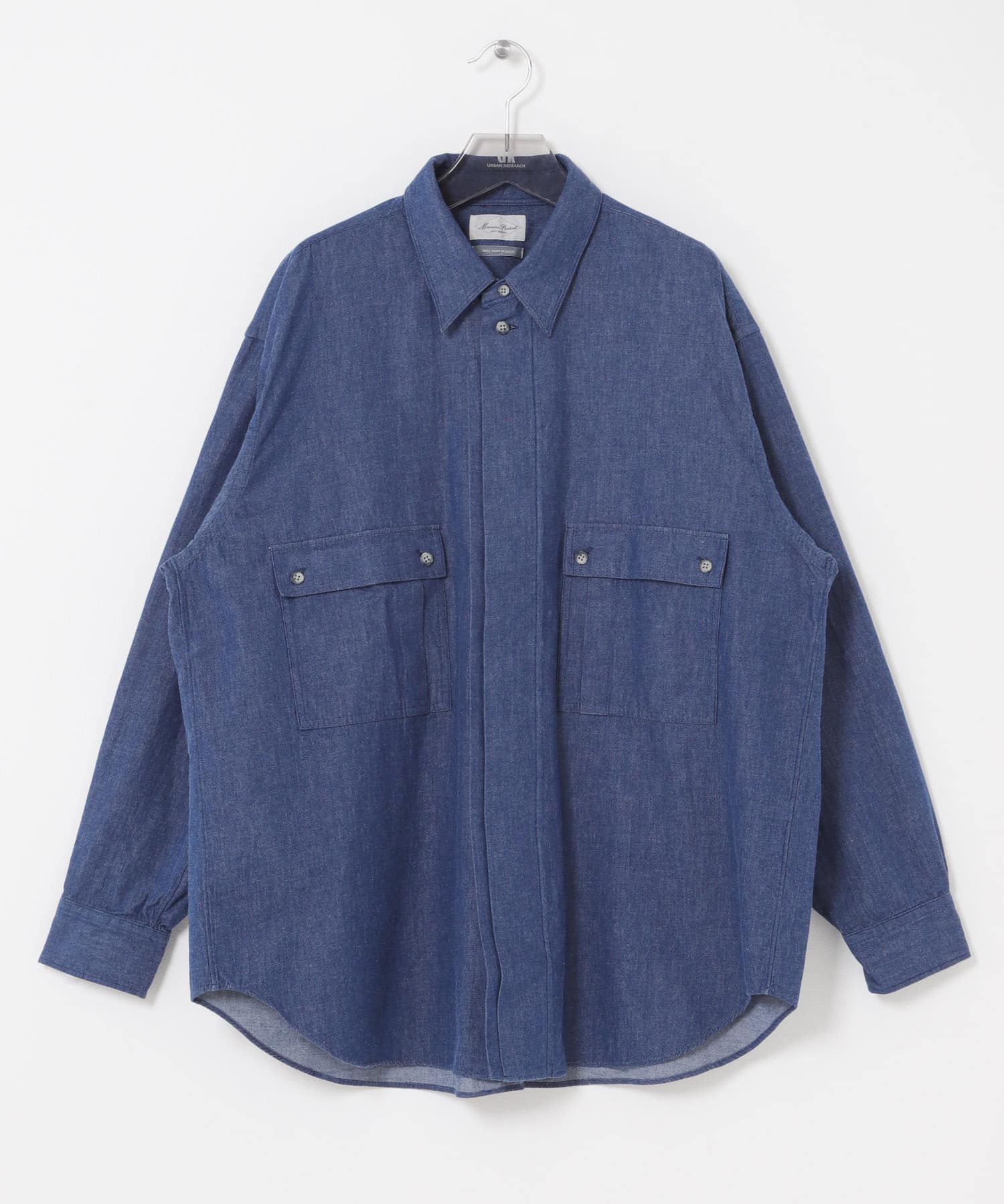 トップス Marvine Pontiak Shirt Makers Marvine Pontiak Shirt Makers CPO SHIRTS(One INDIGO): トップス