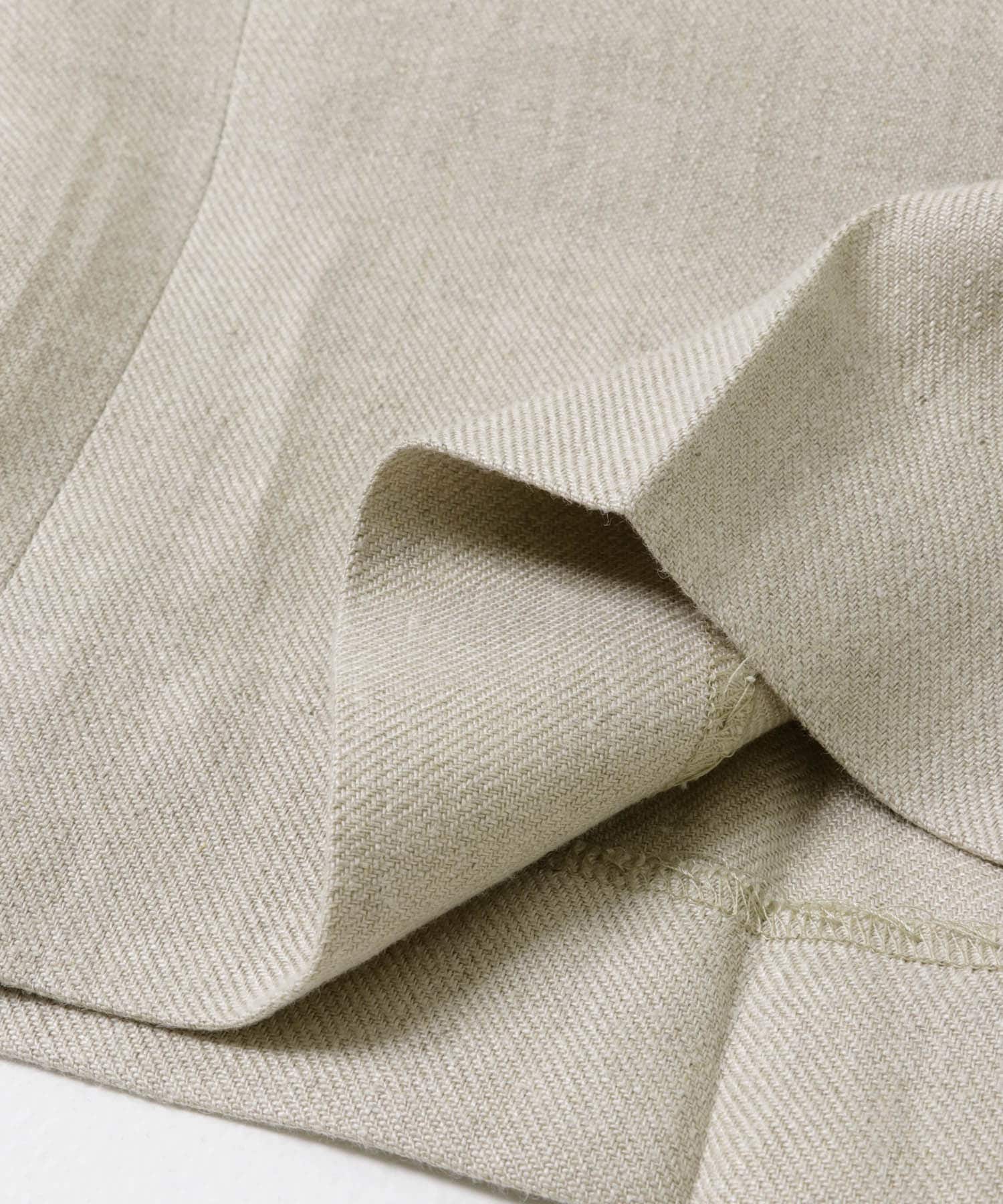 REVERBERATE　TACKED TROUSERS ECRU 1