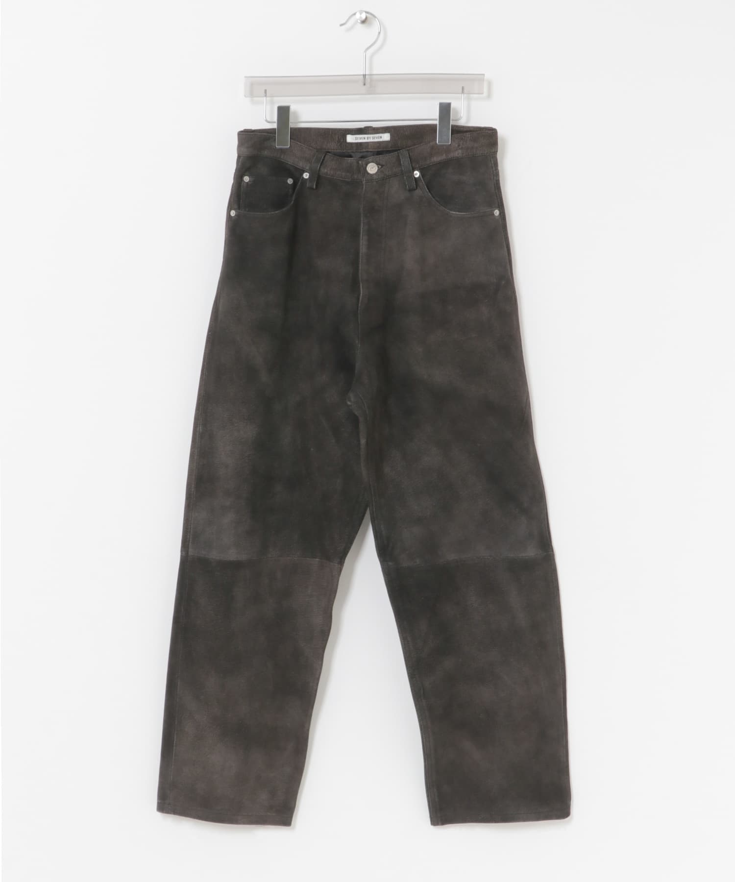 『別注』SEVEN BY SEVEN×URBAN RESEARCH　LEATHER WIDE PANTS BLACK M