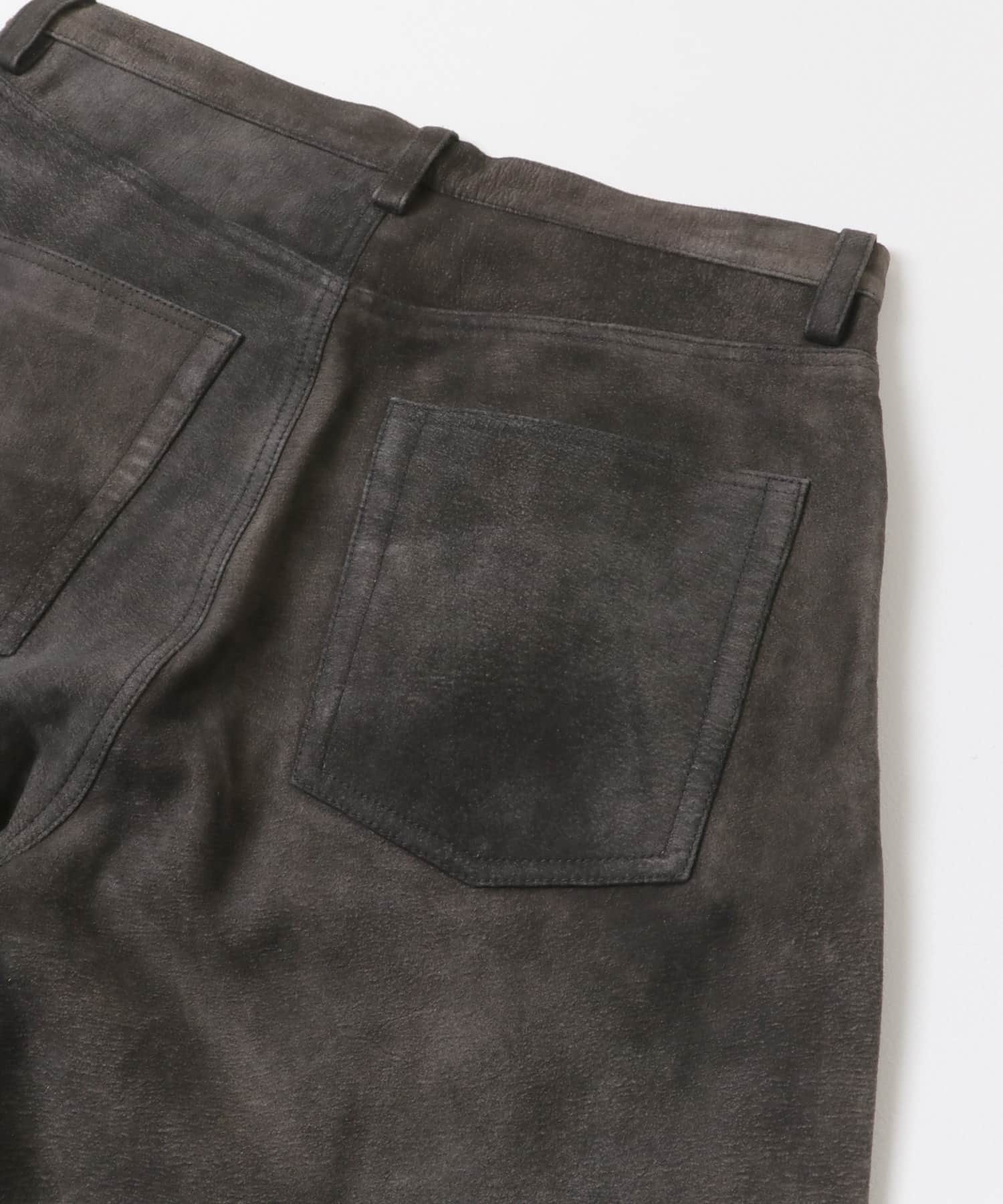 『別注』SEVEN BY SEVEN×URBAN RESEARCH　LEATHER WIDE PANTS BLACK M