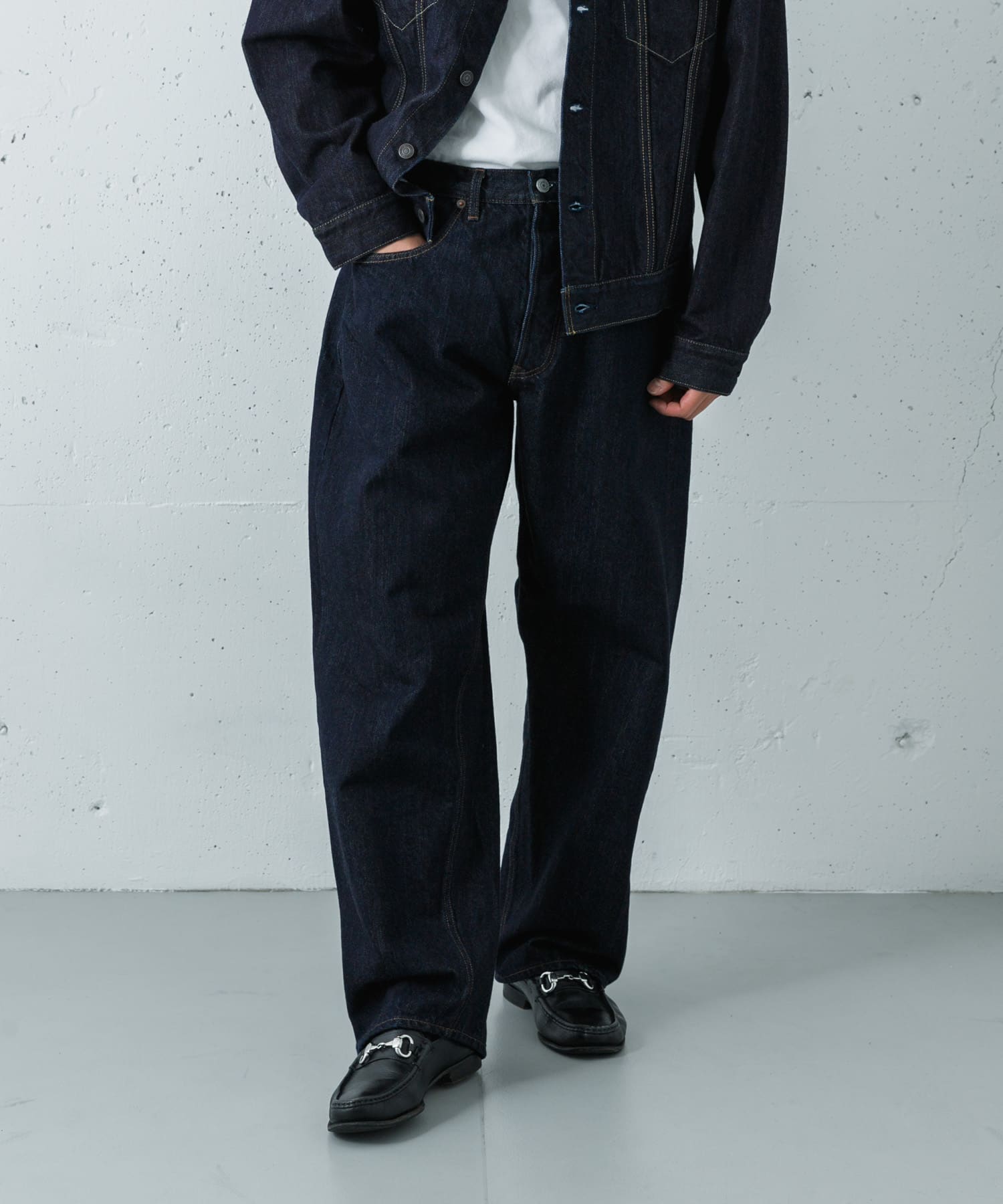 別注』CIOTA×URBAN RESEARCH BAGGY 5 POCKET PANTS(30 DARK NAVY