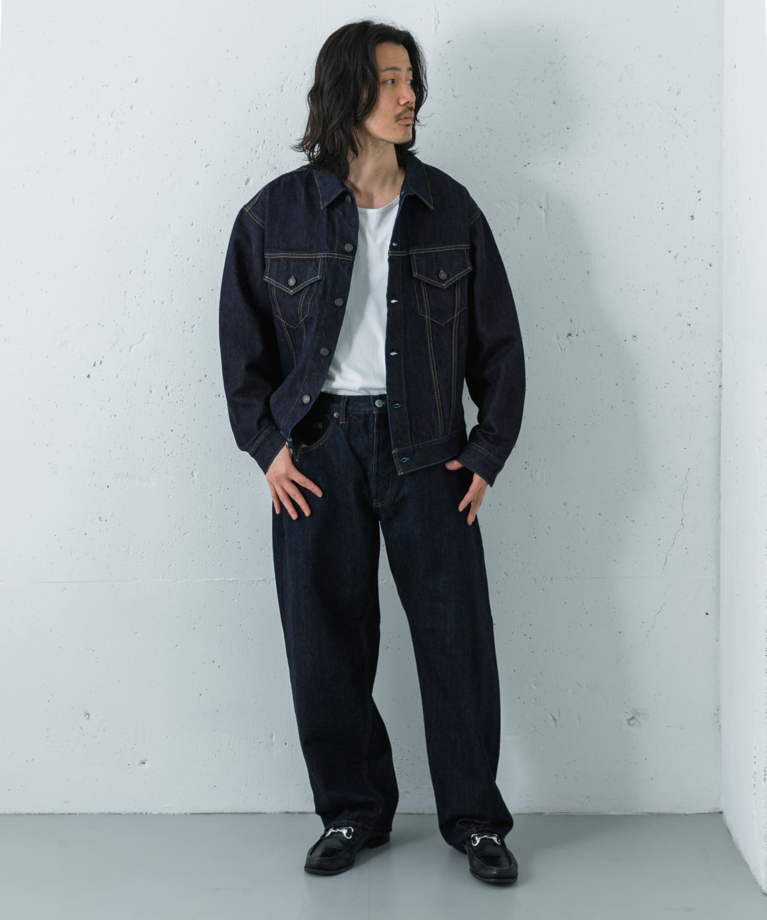 別注』CIOTA×URBAN RESEARCH BAGGY 5 POCKET PANTS(30 DARK NAVY