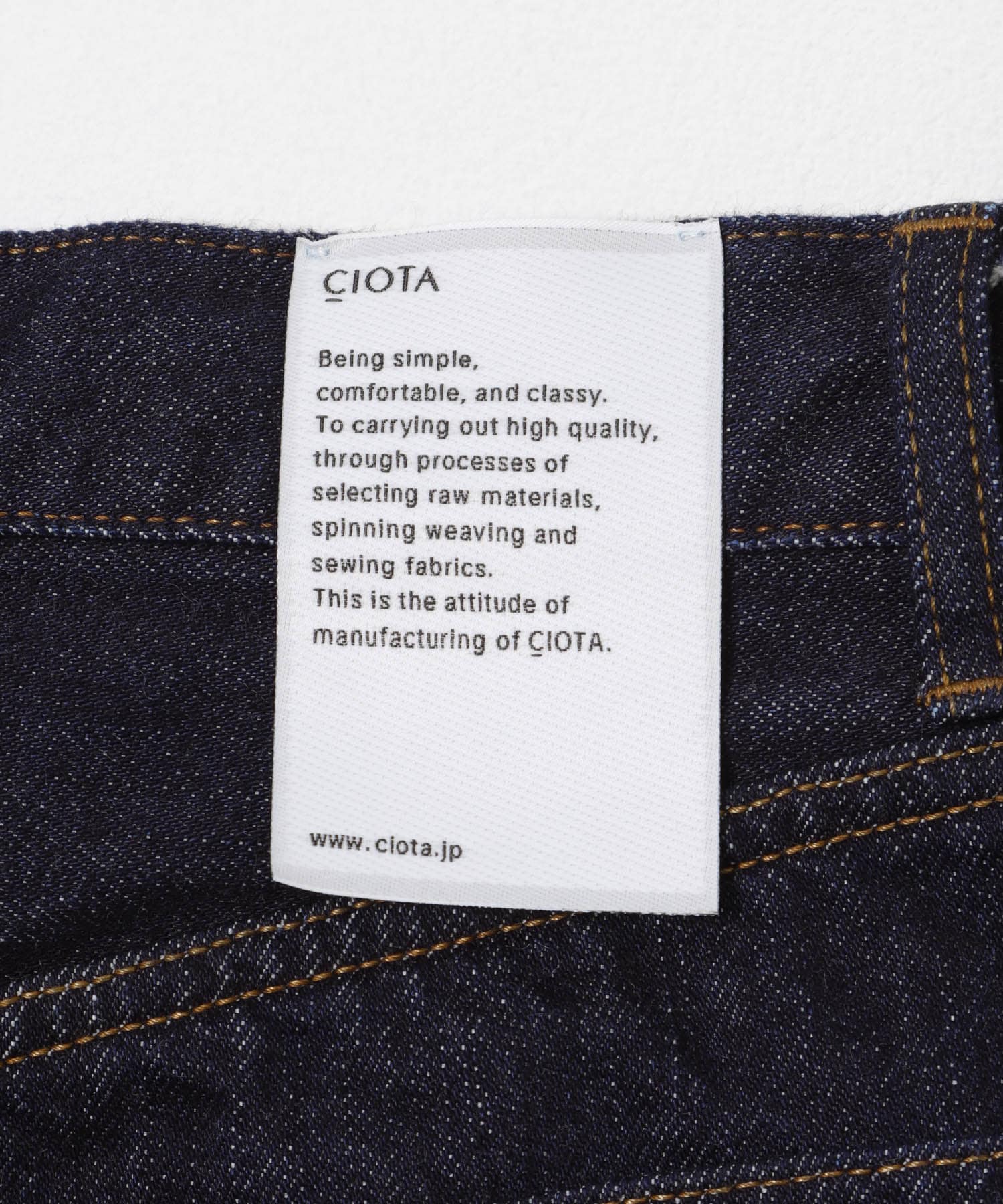 『別注』CIOTA×URBAN RESEARCH　BAGGY 5 POCKET PANTS DARK NAVY 30