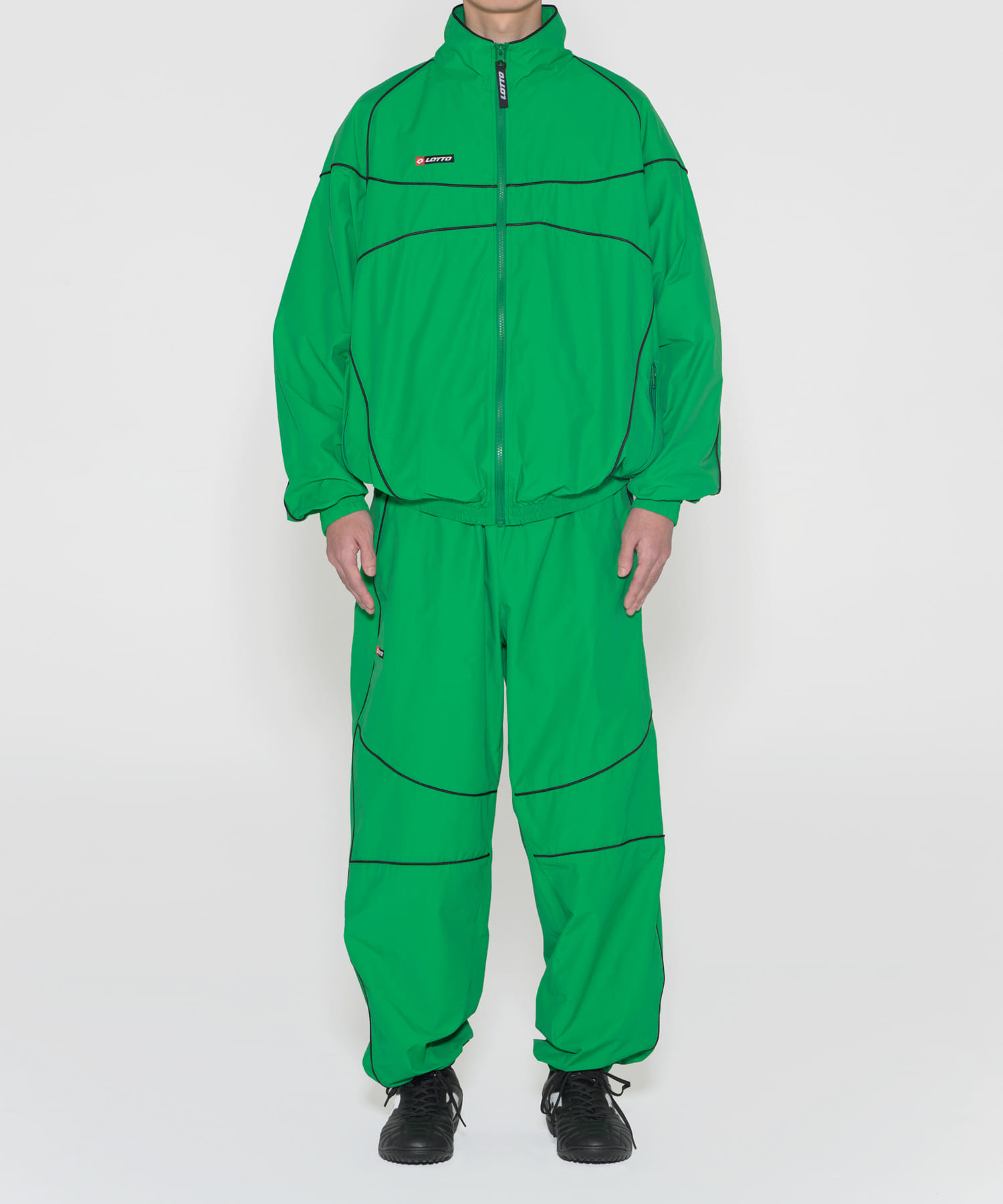 LOTTO　LINE NYLON PANTS GREEN M