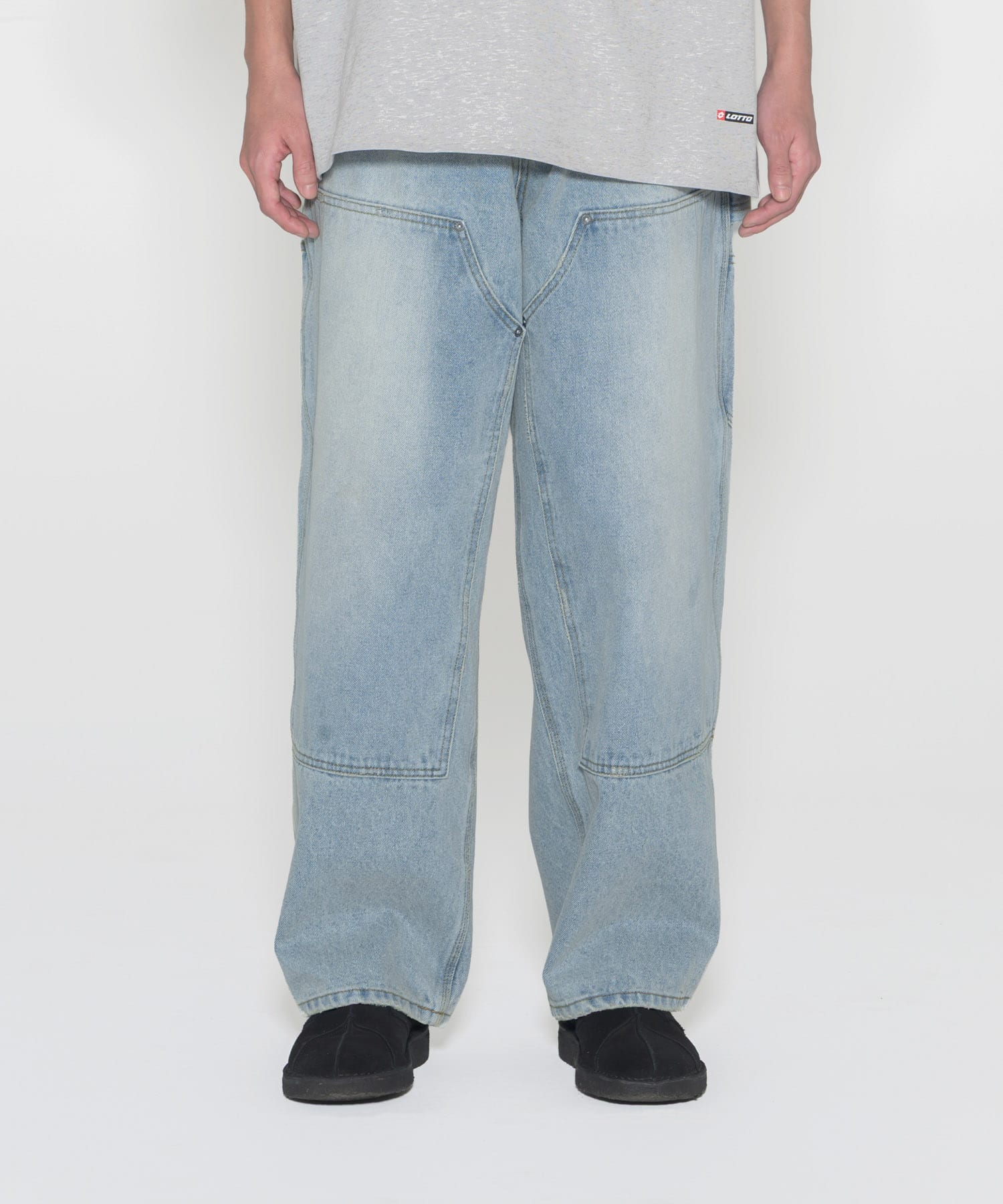 LOTTO　DOUBLE KNEE PANTS BLUE M