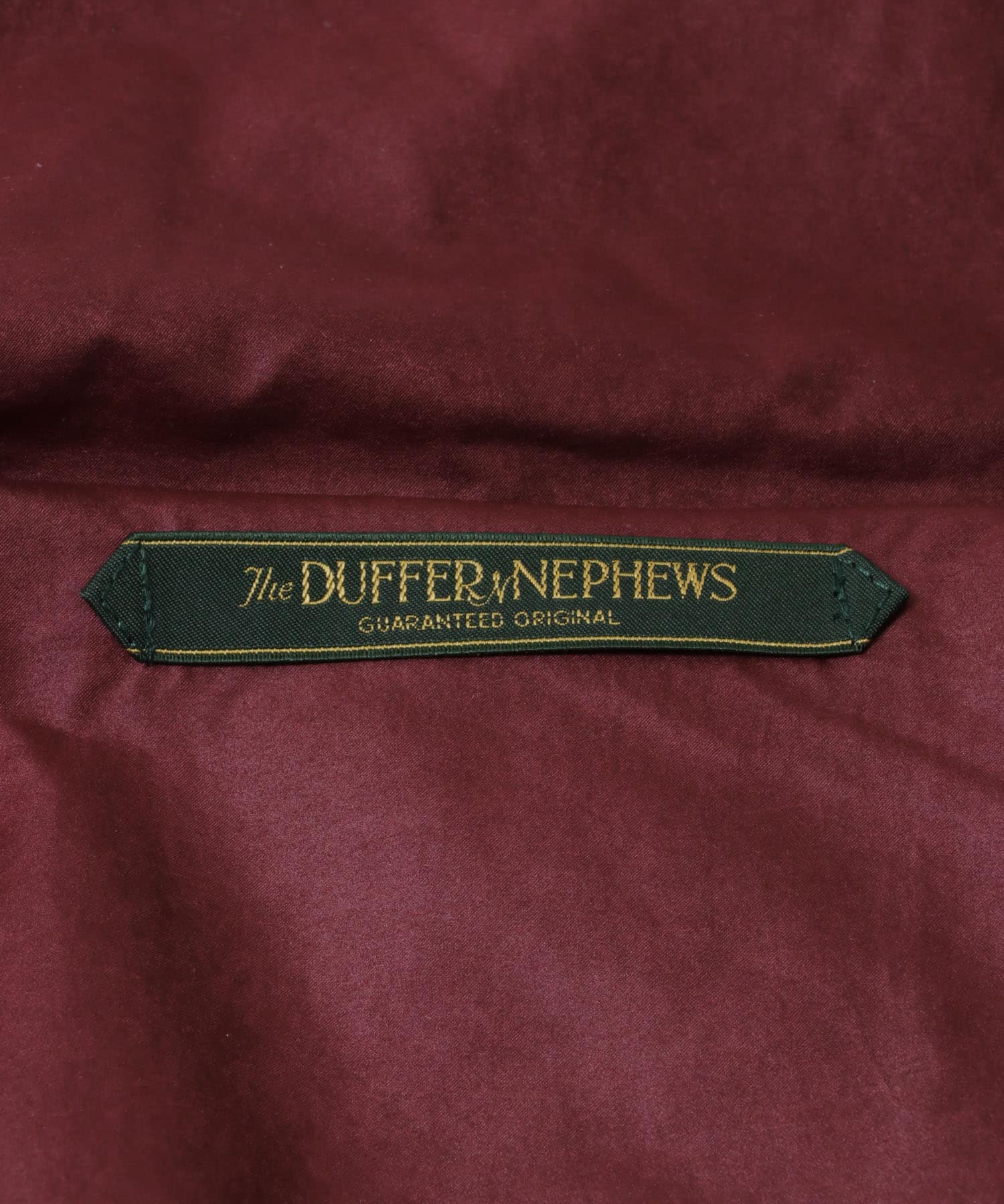 The DUFFER N NEPHEWS　HOODED WIND BREAKER WAX WINE/NAVY M