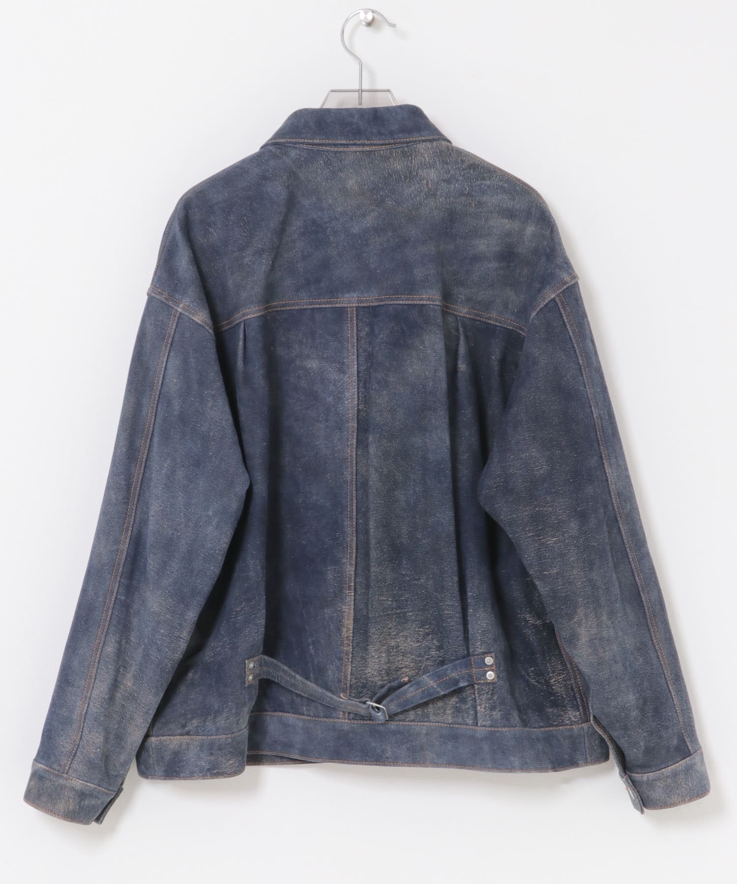 『別注』SEVEN BY SEVEN×URBAN RESEARCH　1ST TYPE LEATHER JACKET NAVY M