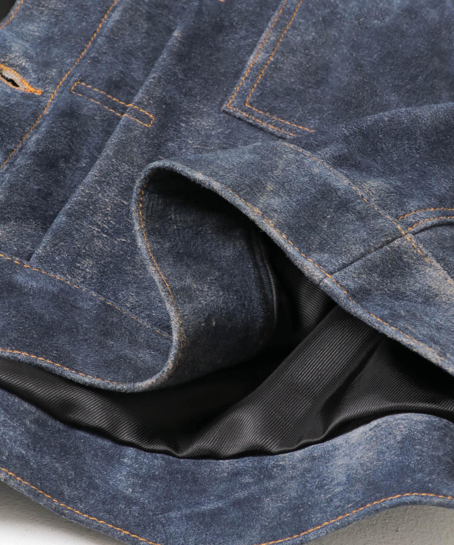 『別注』SEVEN BY SEVEN×URBAN RESEARCH　1ST TYPE LEATHER JACKET NAVY M