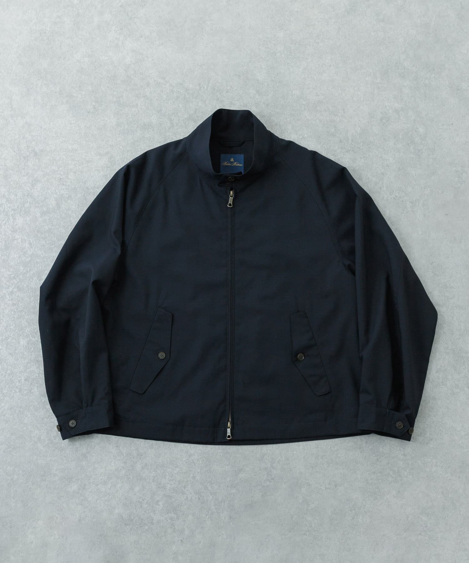 BROOKS BROTHERS　EXCLUSIVE T/W ZIP JACKET NAVY M