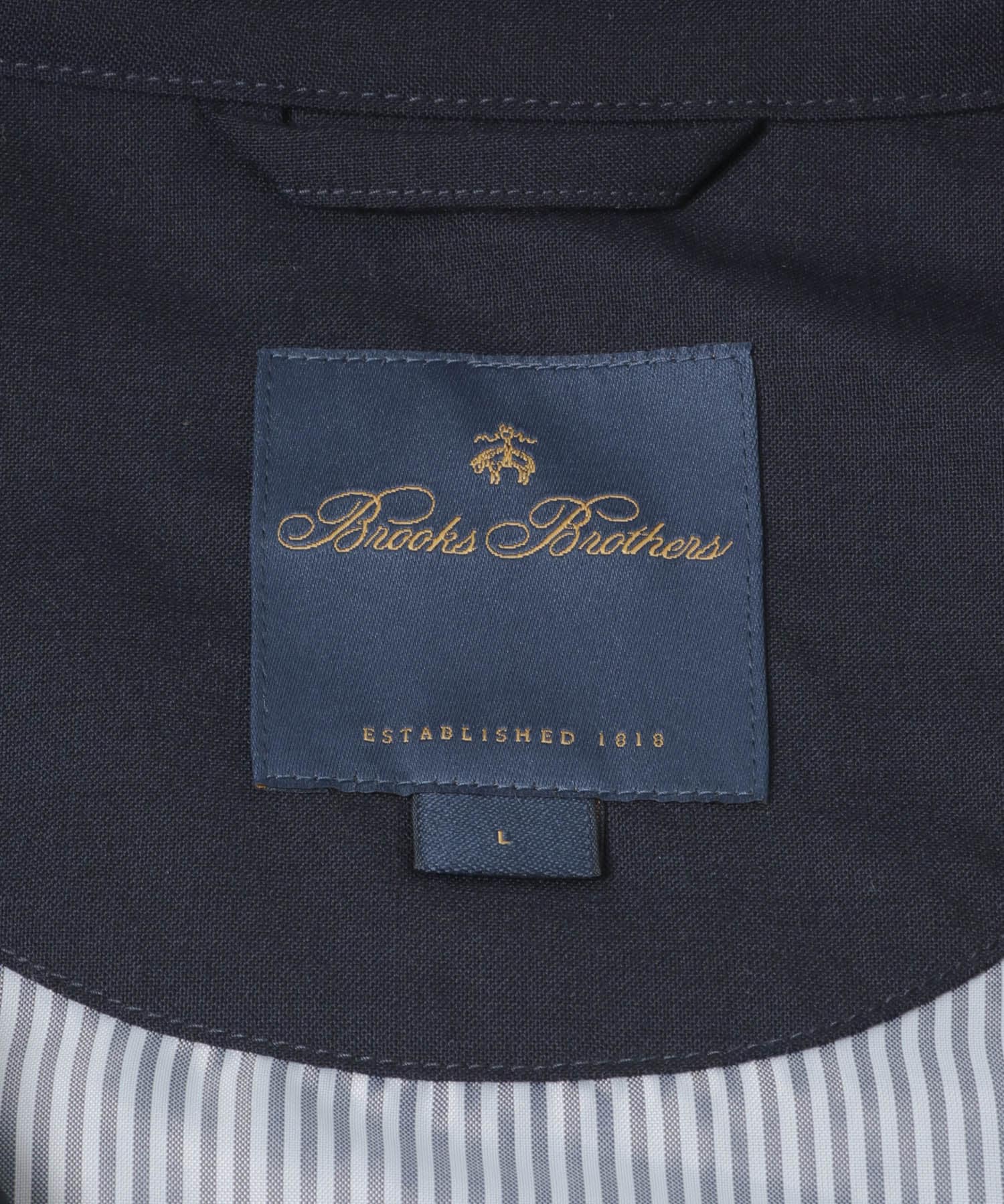 BROOKS BROTHERS　EXCLUSIVE T/W ZIP JACKET NAVY M
