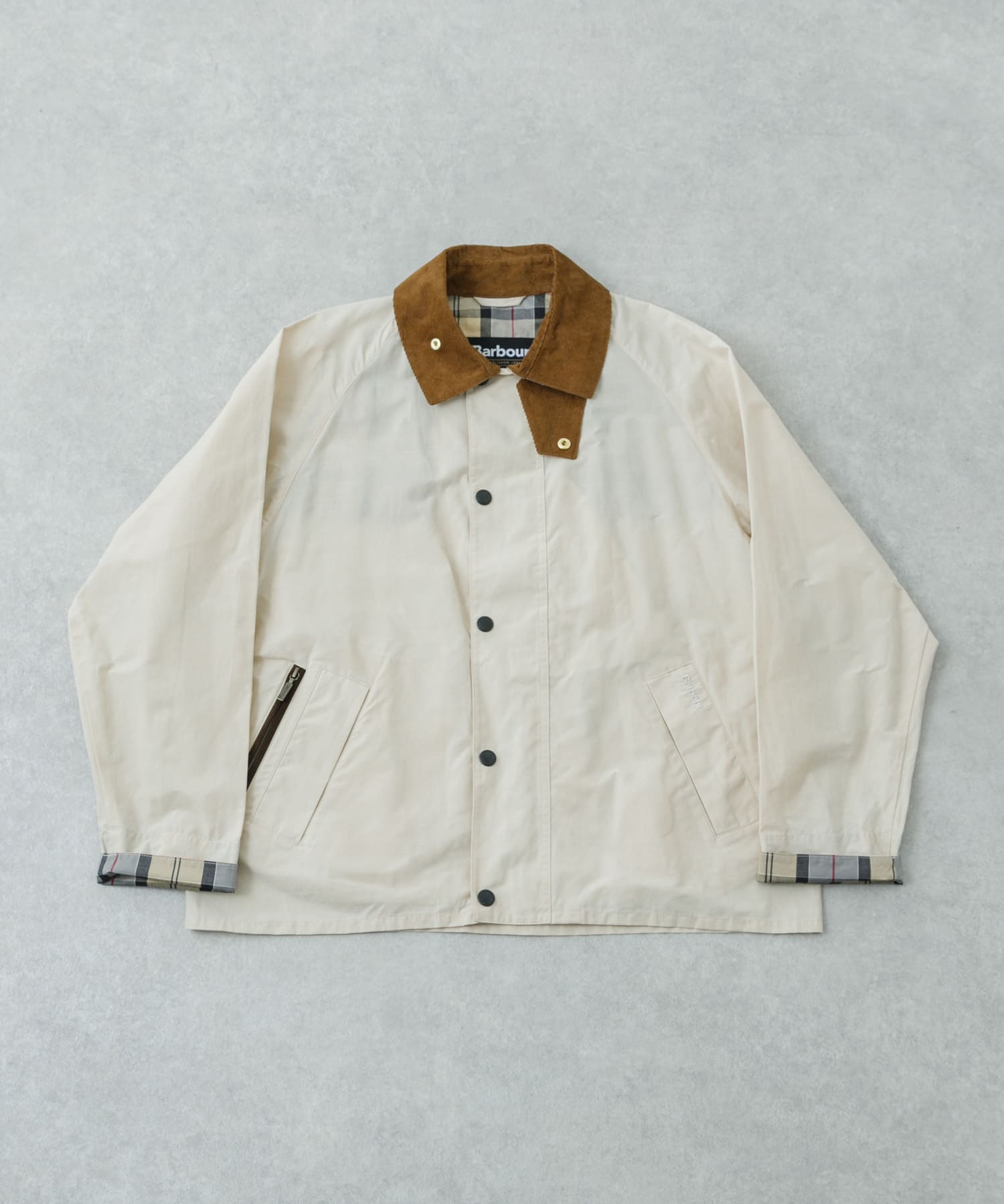 Barbour　ICONS TRANSPORT CASUAL JACKET OATMEAL M