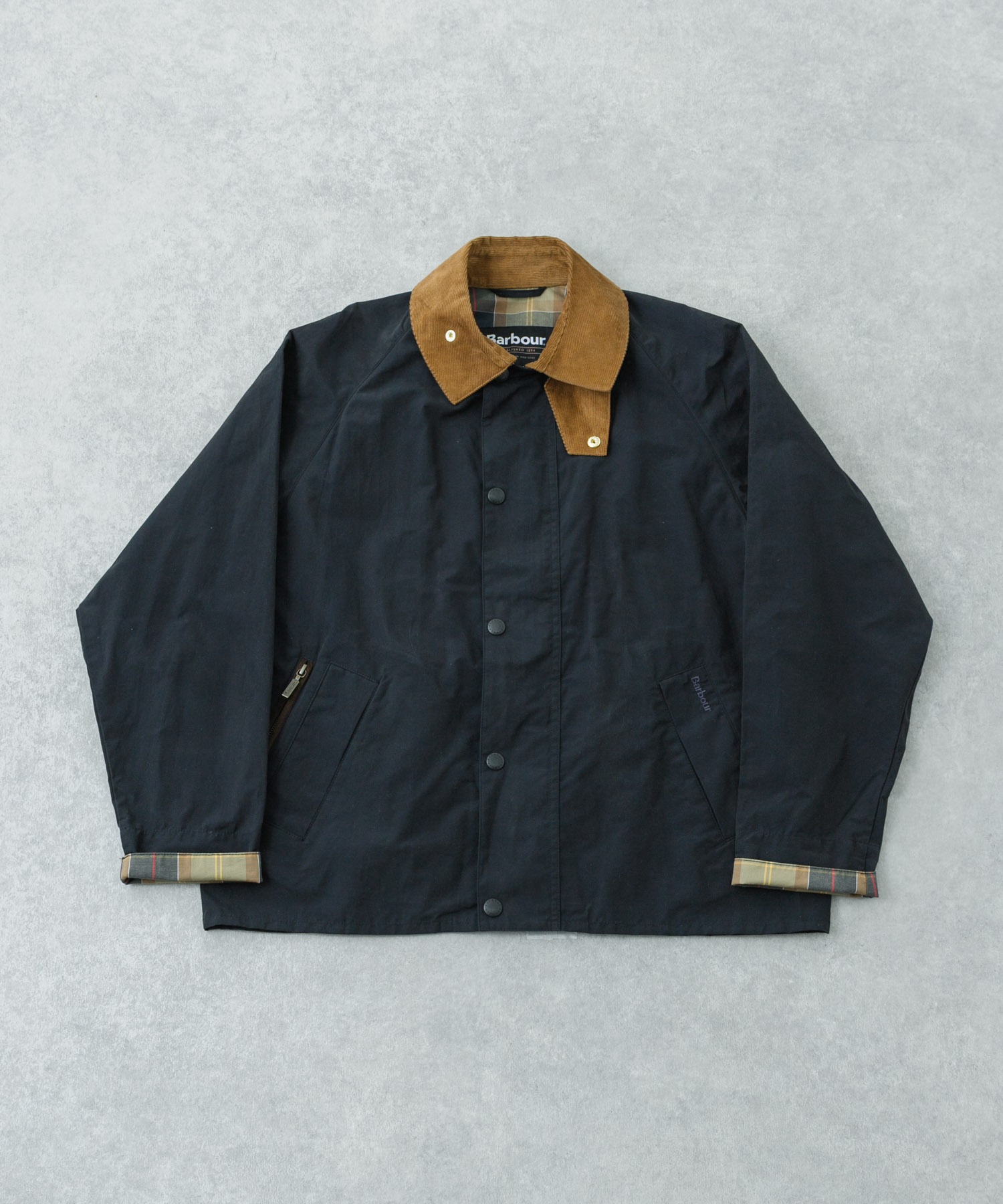 Barbour　ICONS TRANSPORT CASUAL JACKET DARK NAVY M