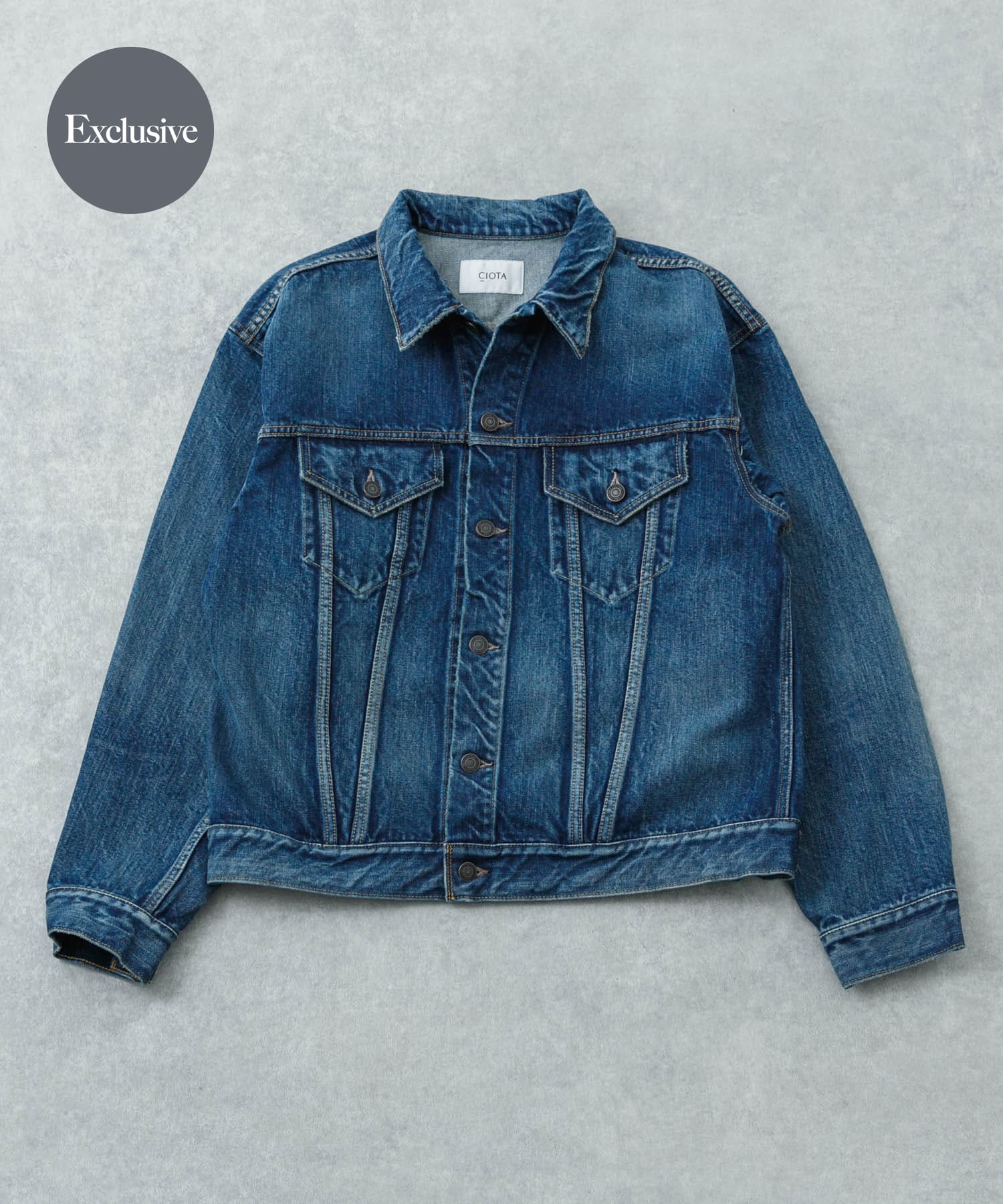 A PRESSE Vintage Black Chambray Work Jacket(2 BLACK): アウター