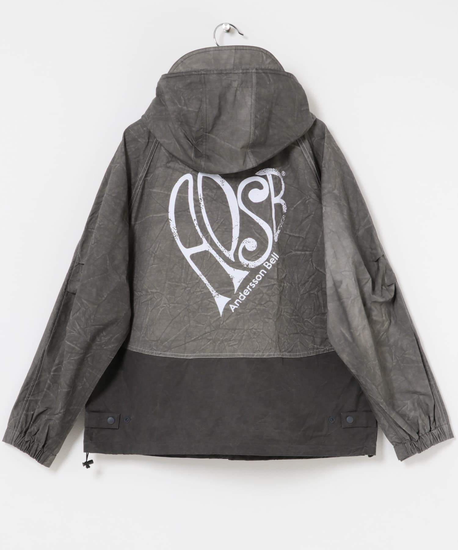 Andersson Bell　UNI TIE-DYED B.SHELL JACKET CHARCOAL L