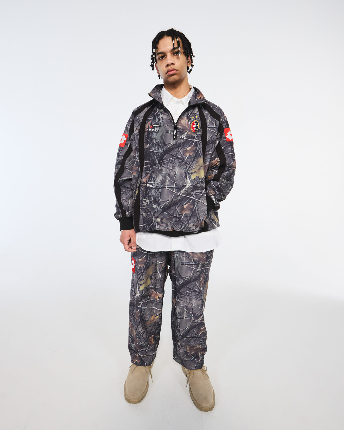 LOTTO　STRETCH HALF ZIP BLOUSON
