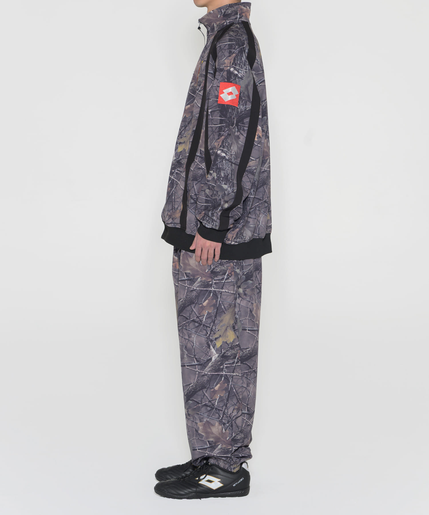LOTTO　STRETCH HALF ZIP BLOUSON CAMO M