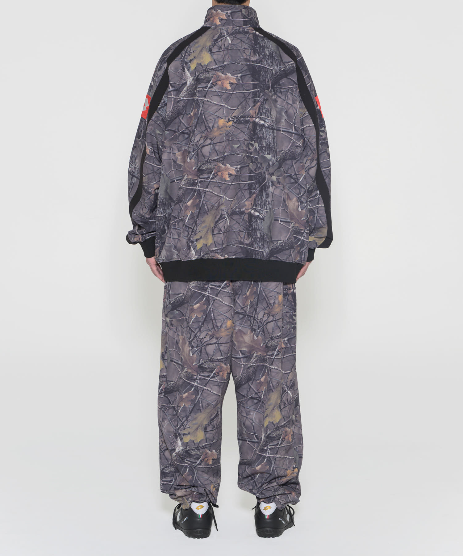 LOTTO　STRETCH HALF ZIP BLOUSON CAMO M