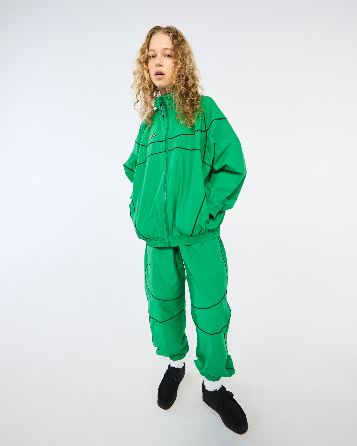 LOTTO　LINE NYLON BLOUSON GREEN M