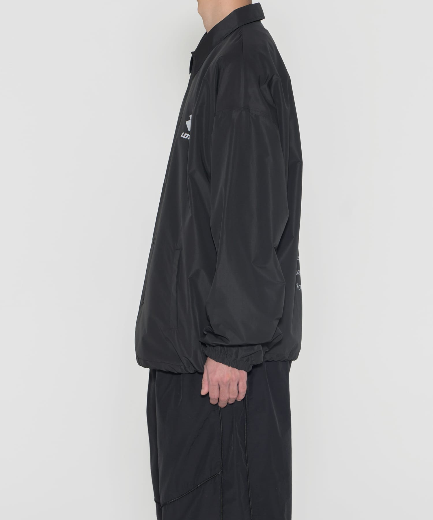 LOTTO　BACK PRINT COACH JACKET BLACK M
