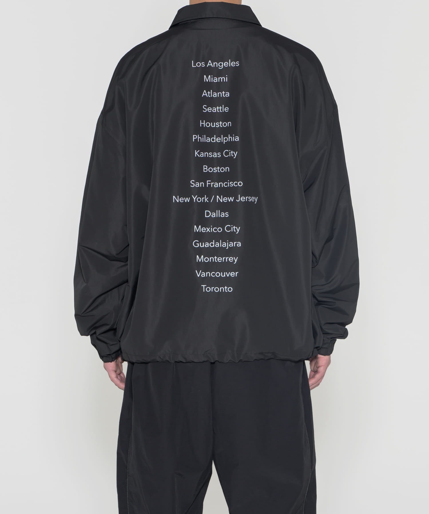 LOTTO　BACK PRINT COACH JACKET BLACK M