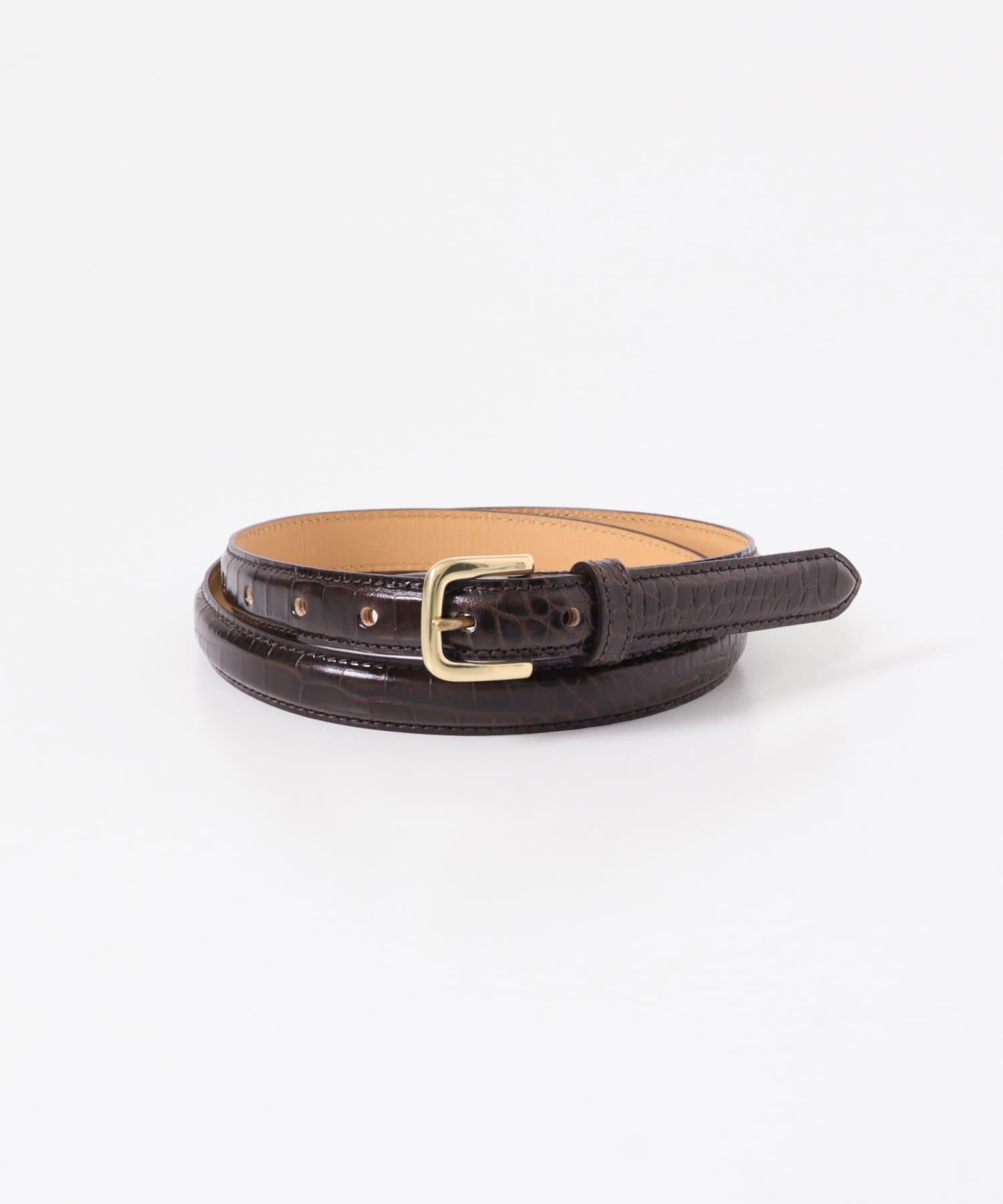 Scye　PRESS CROCO DRESS BELT