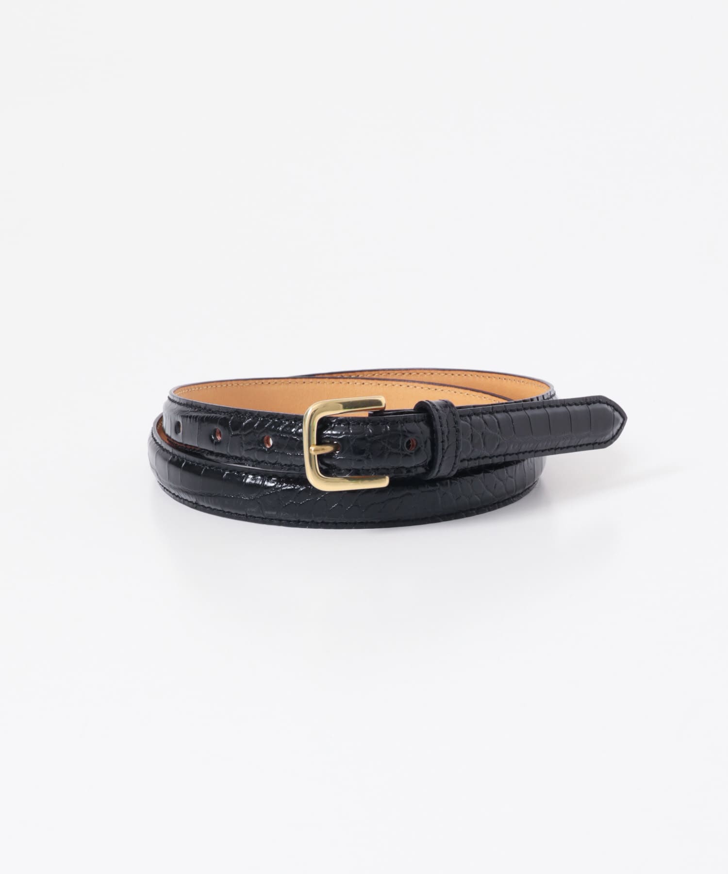 Scye　PRESS CROCO DRESS BELT