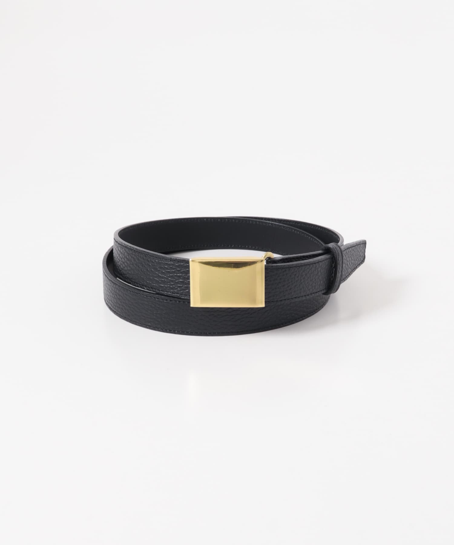 Scye　BOX BUCKLE BELT クロ M
