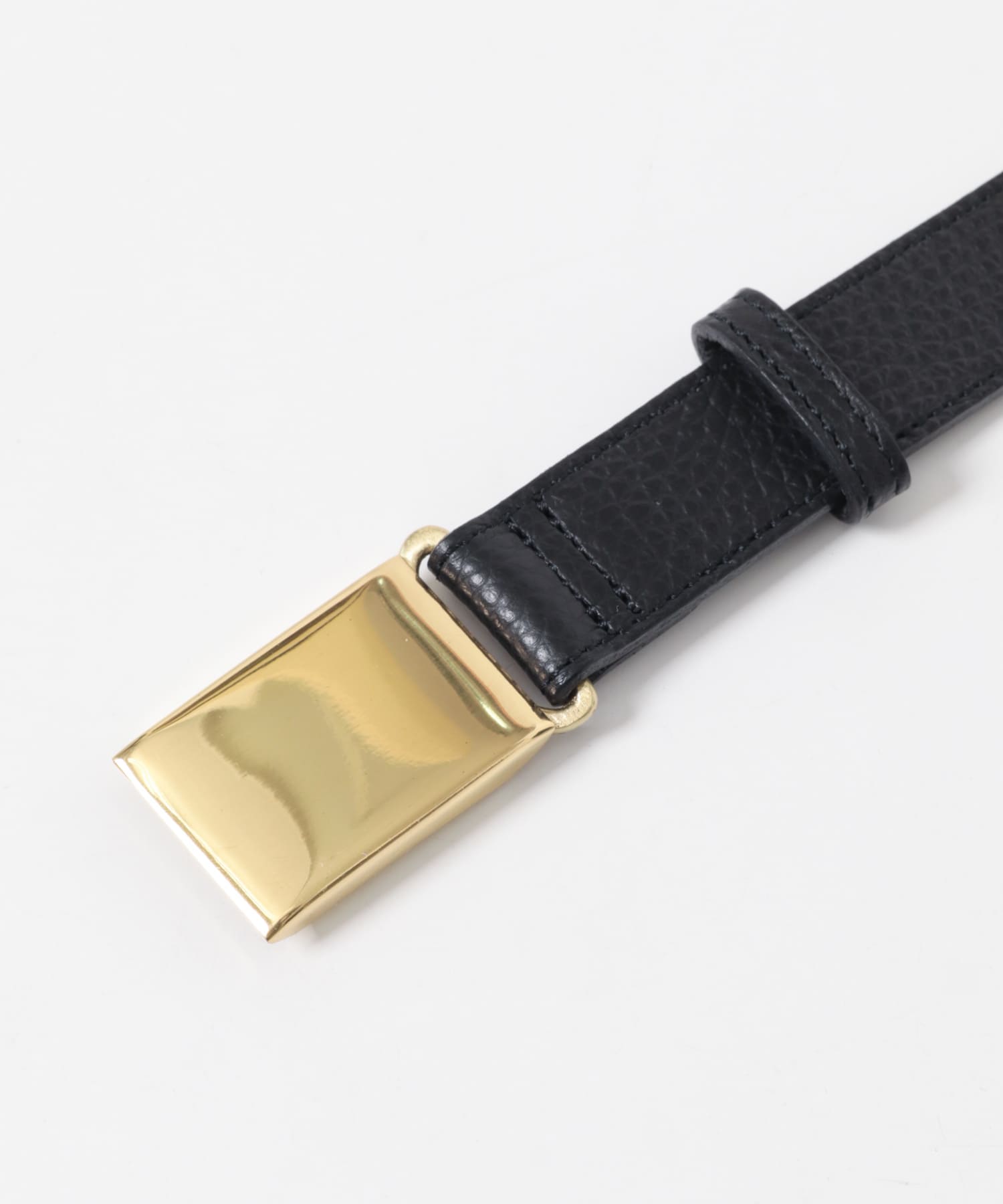 Scye　BOX BUCKLE BELT クロ M