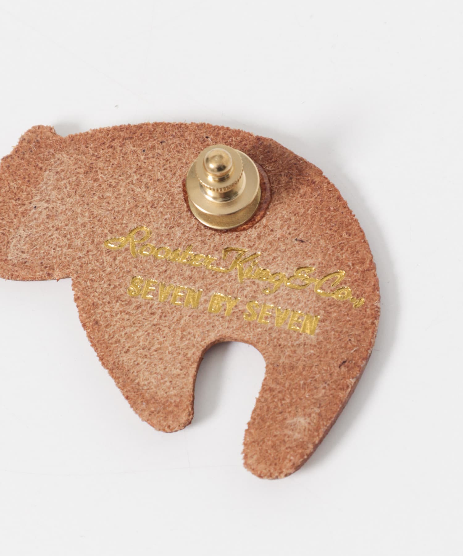 SEVEN BY SEVEN　LEATHER CARVING PINS B 040 BEIGE Free