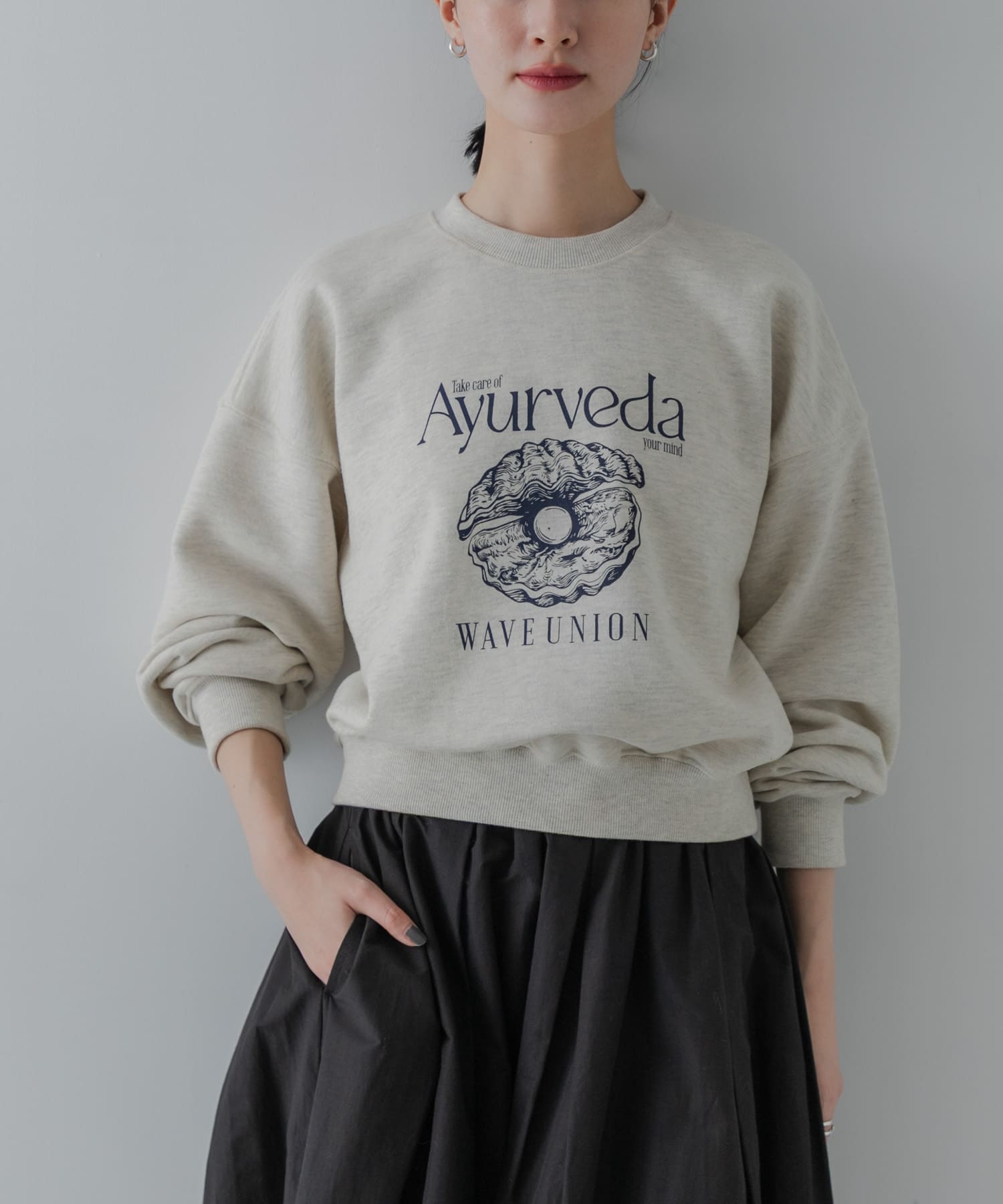 アーバンリサーチ（URBAN RESEARCH）/『別注』WAVEUNIO×URBAN RESEARCH　SWEAT SHIRTS 別注』WAVEUNIO×URBAN RESEARCH SWEAT SHIRTS(One H GRAY): トップス