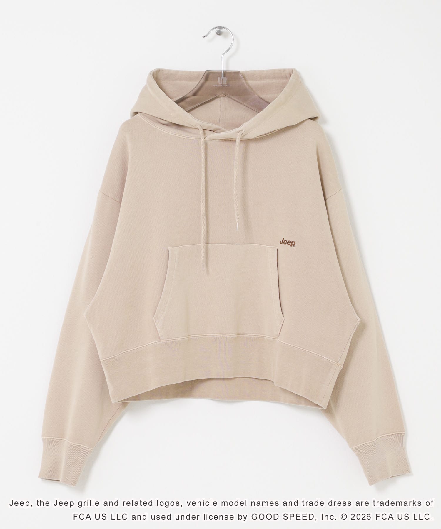『別注』GOOD ROCK SPEED×URBAN RESEARCH　ジープ HOODIE BEIGE Free