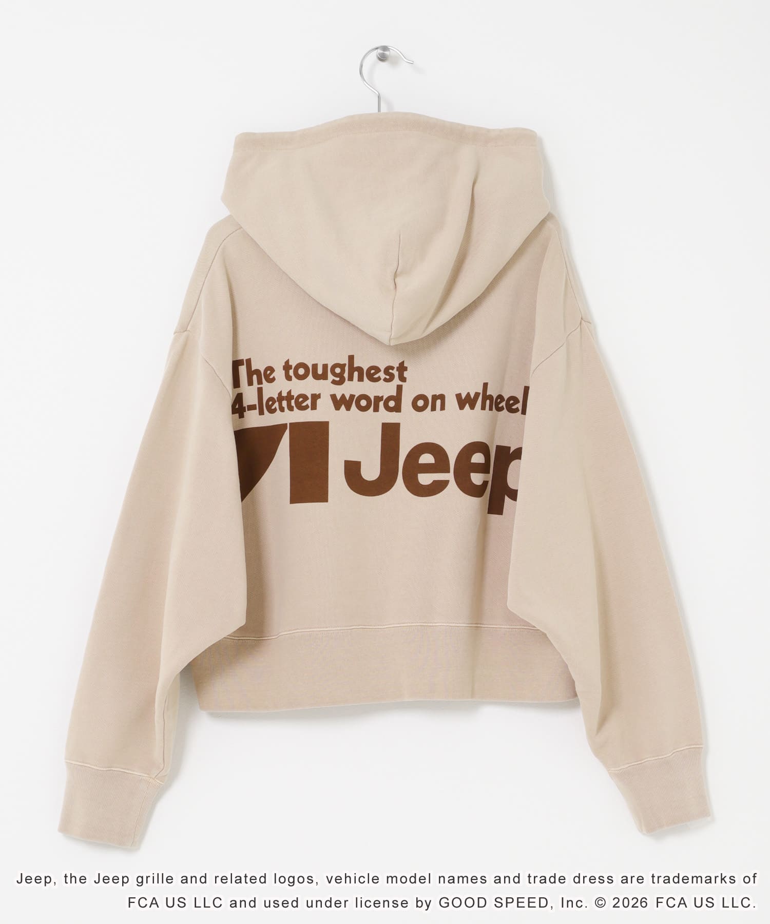 『別注』GOOD ROCK SPEED×URBAN RESEARCH　ジープ HOODIE BEIGE Free