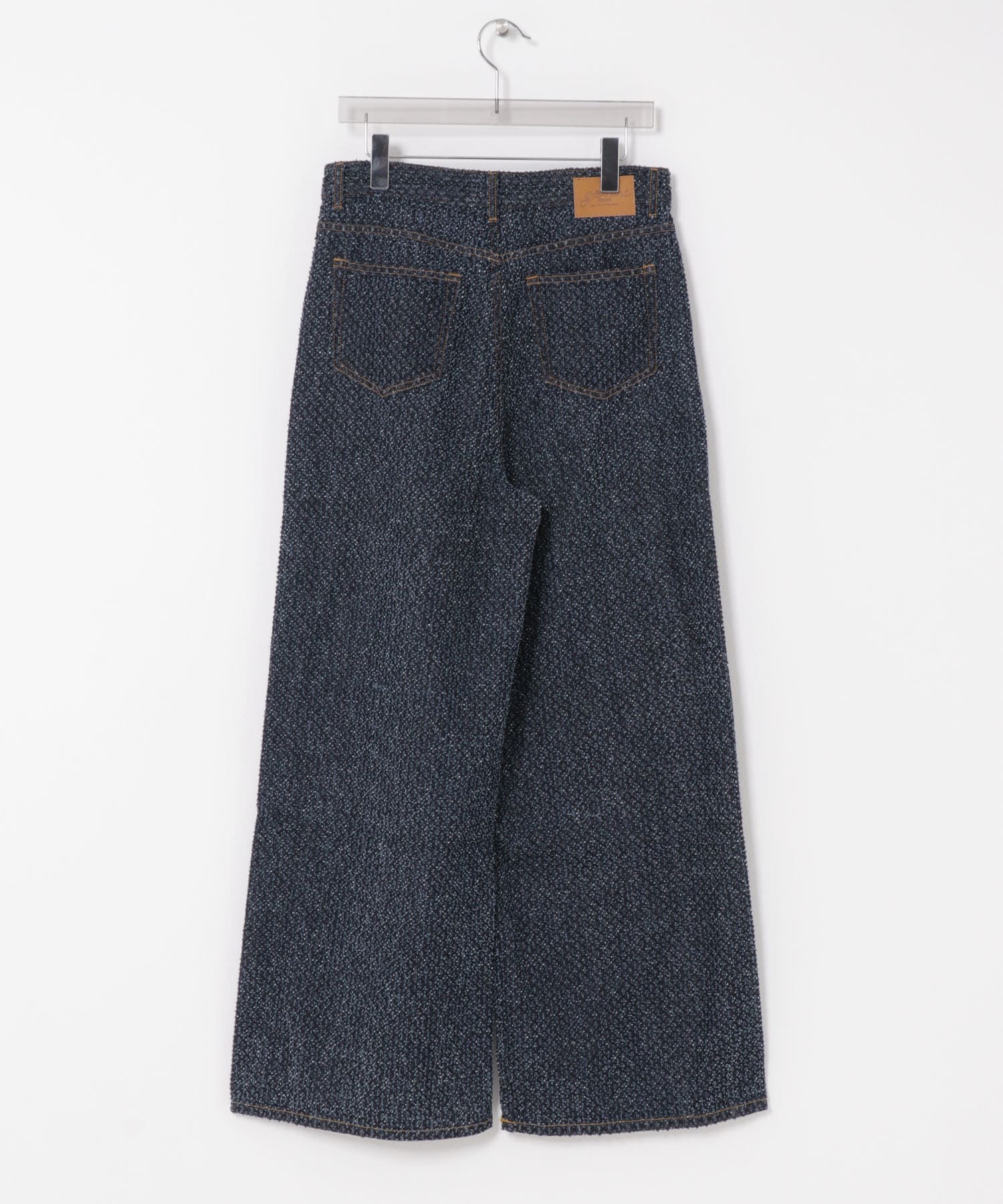 GANNI　TWEED DENIM BAGGY JEANS RINSE 25
