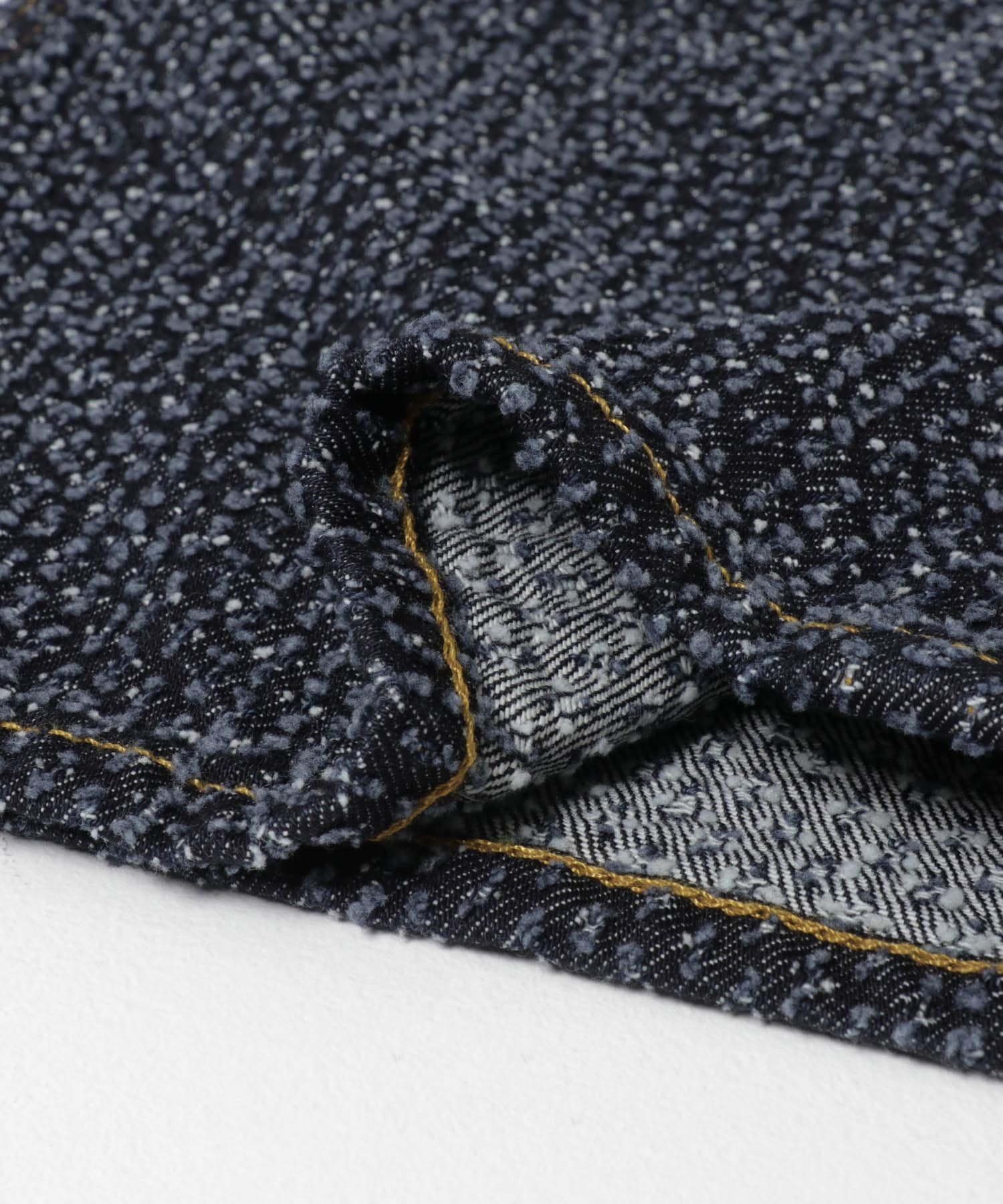 GANNI　TWEED DENIM BAGGY JEANS RINSE 25