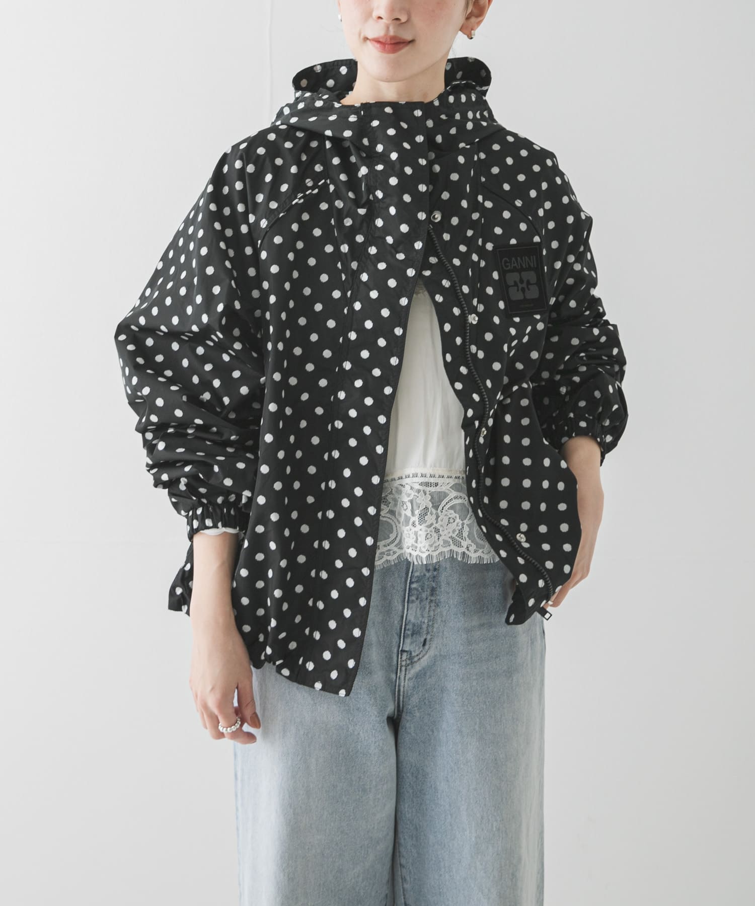 GANNI　FLYWEIGHT NYLON JACKET