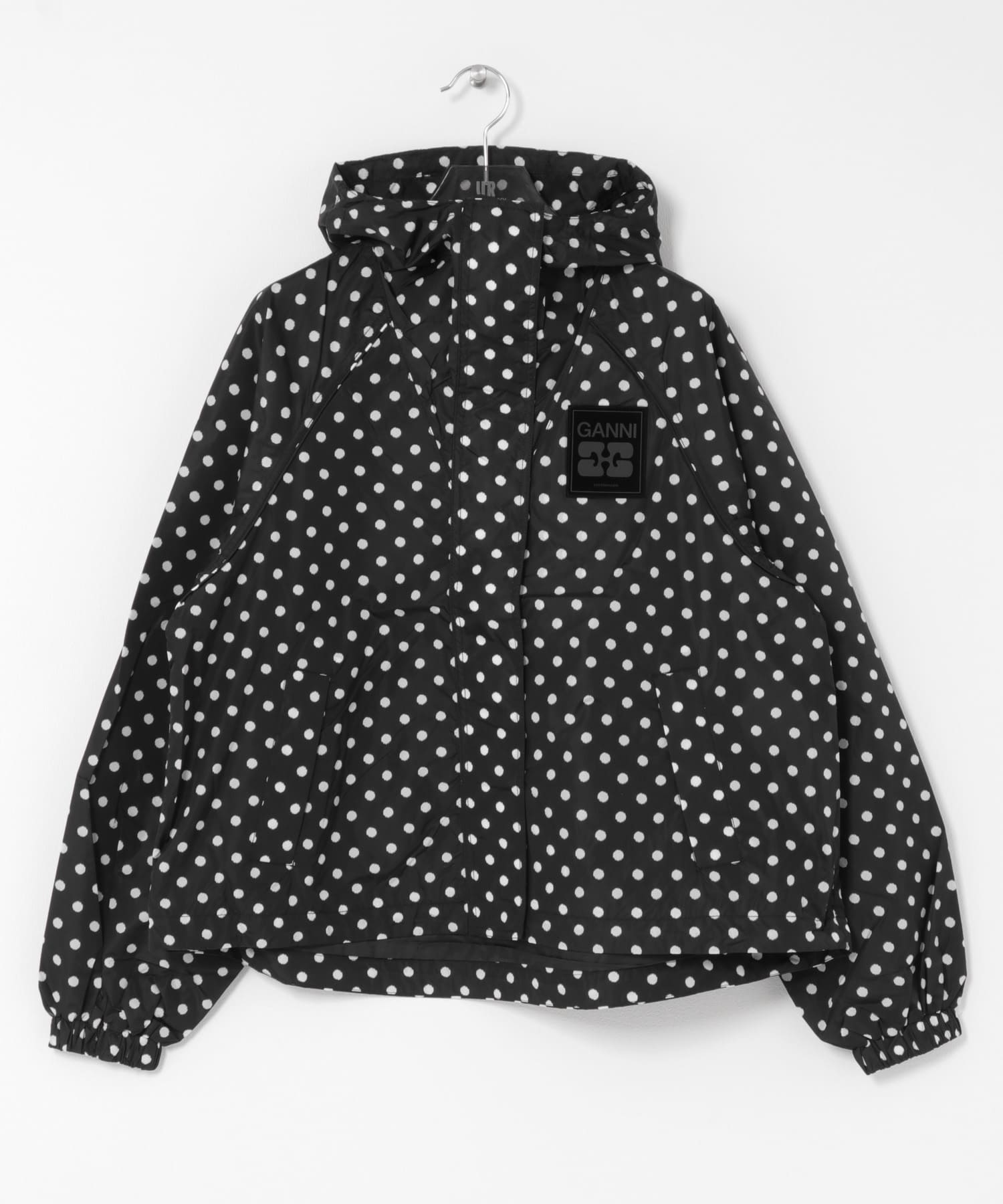 GANNI　FLYWEIGHT NYLON JACKET BLACK S/M