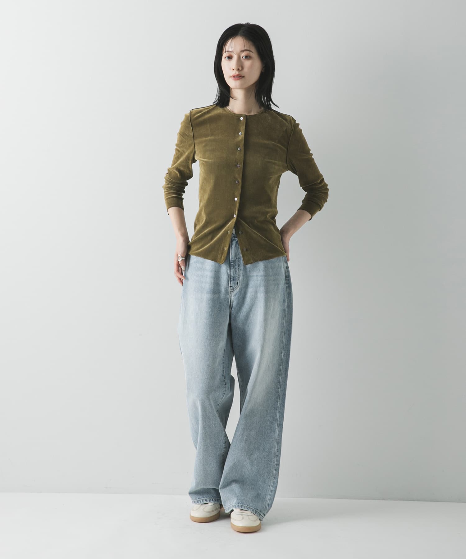 adidas　EXCLUSIVE SAMBA LT コアホワイト 23.5