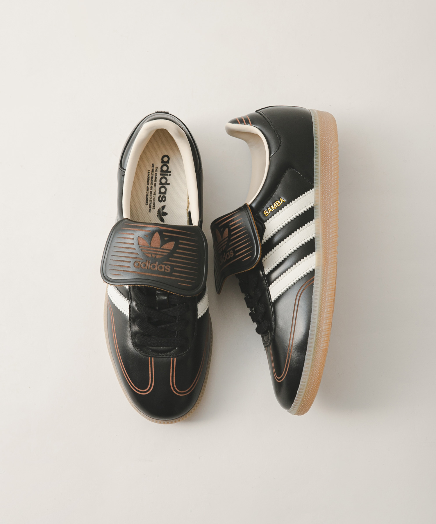 adidas　EXCLUSIVE SAMBA LT コアブラック 23