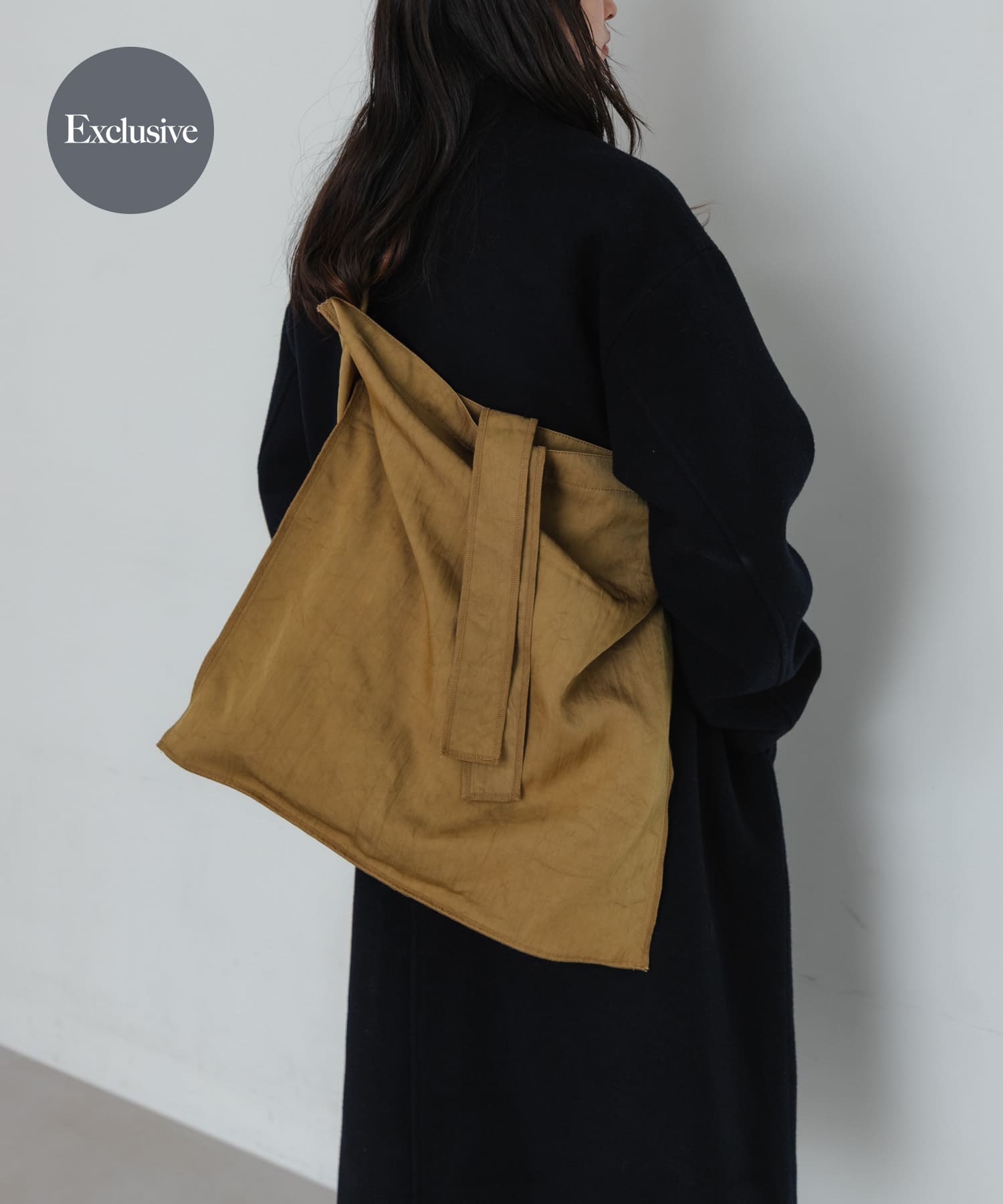 『一部別注カラー』ITTI　MARY INSIDE OUT TOTE- L 別注CURRY -