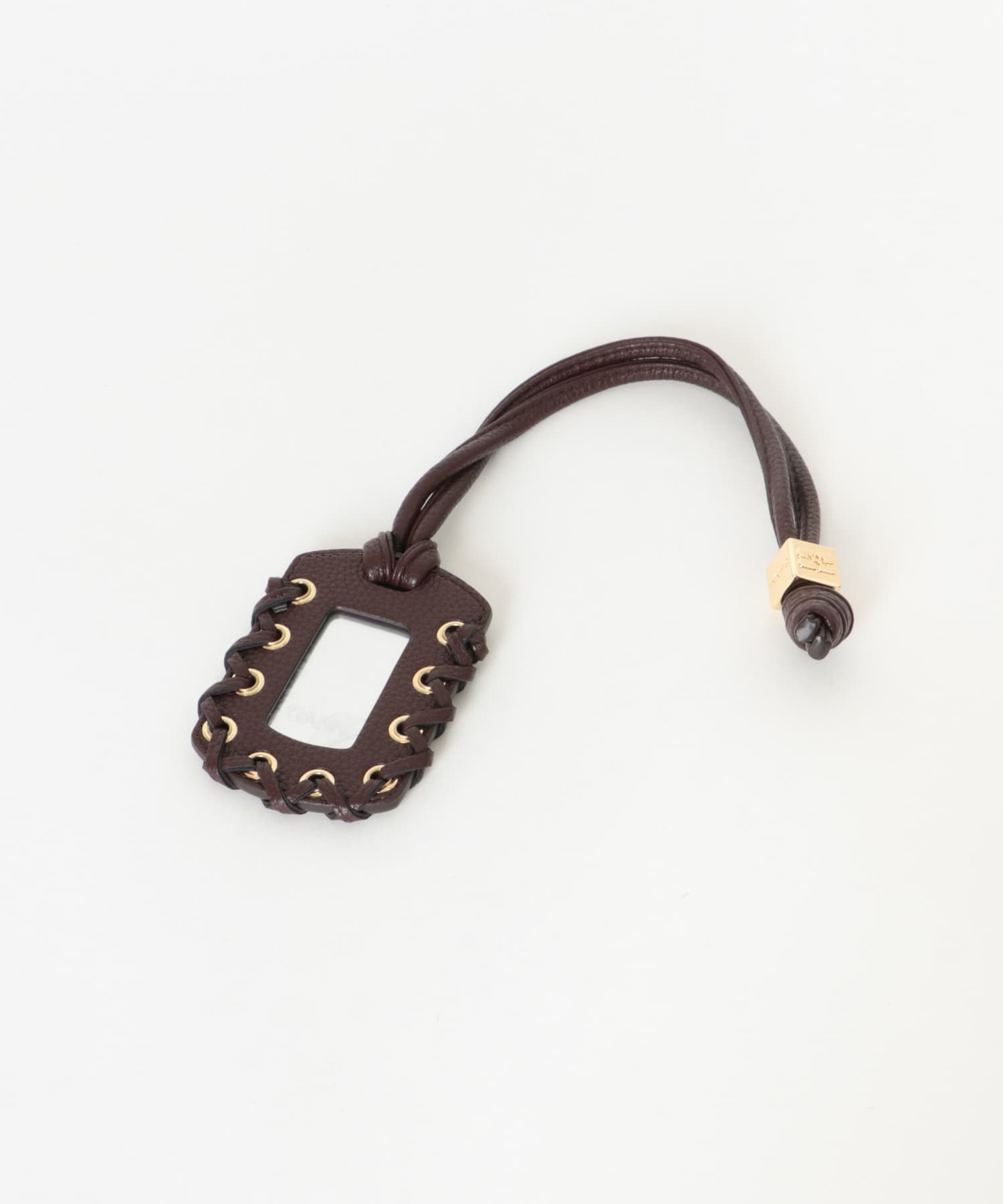 GANNI　HOBO MINI GRAINED C COFFEE -