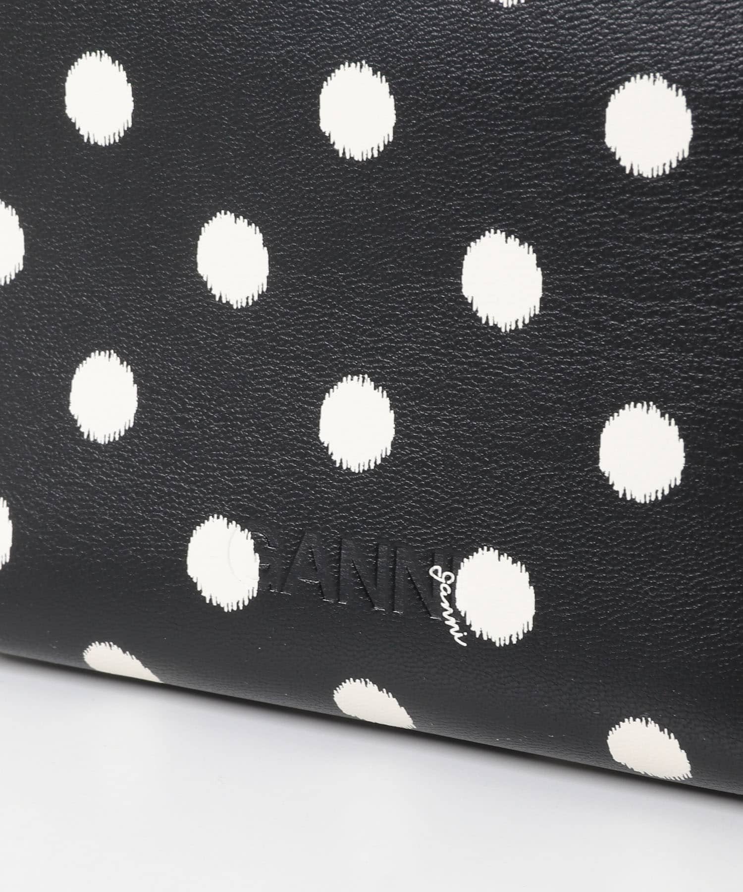 GANNI　BOU MINI PRINTED BLACK -