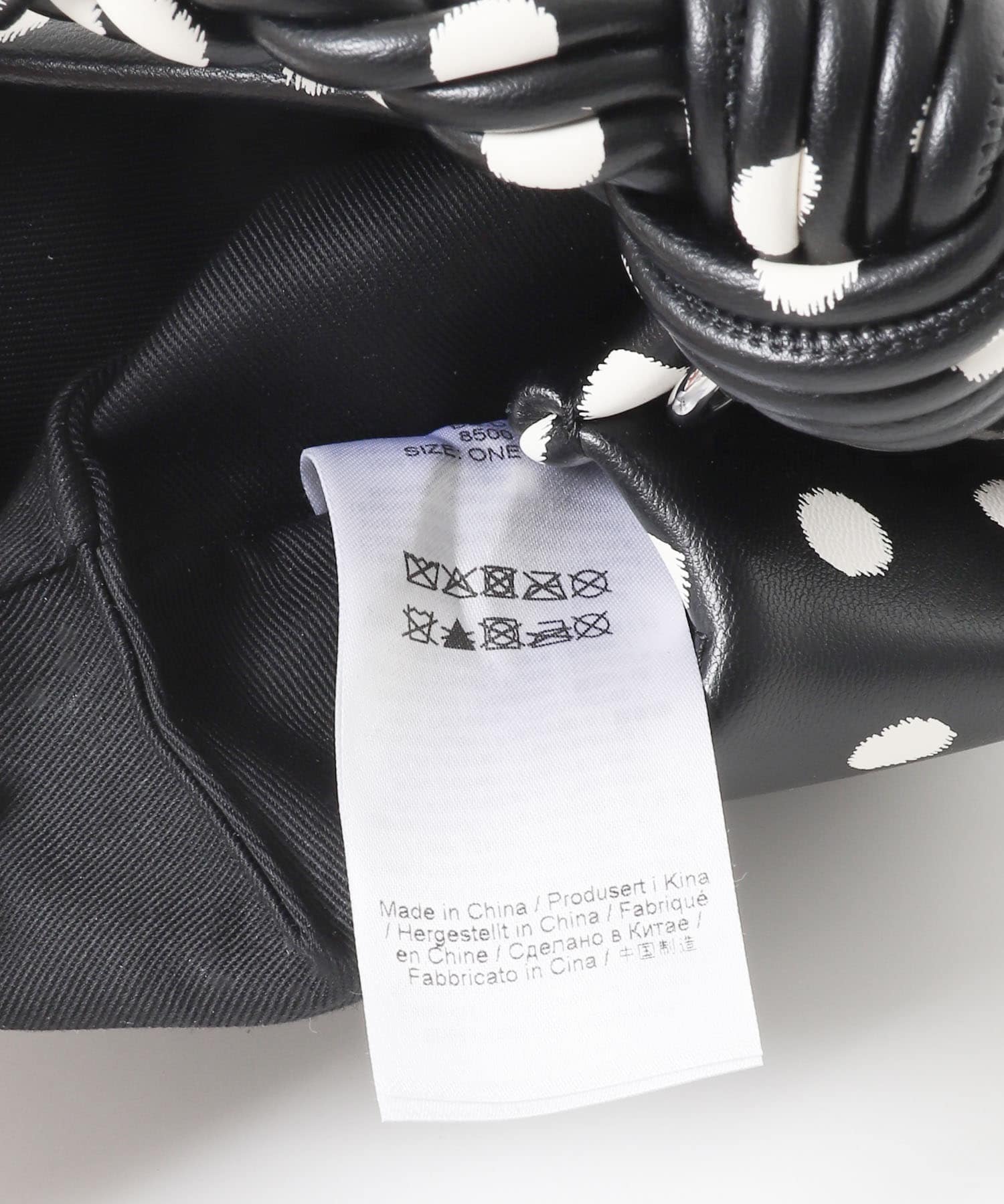 GANNI　BOU MINI PRINTED BLACK -