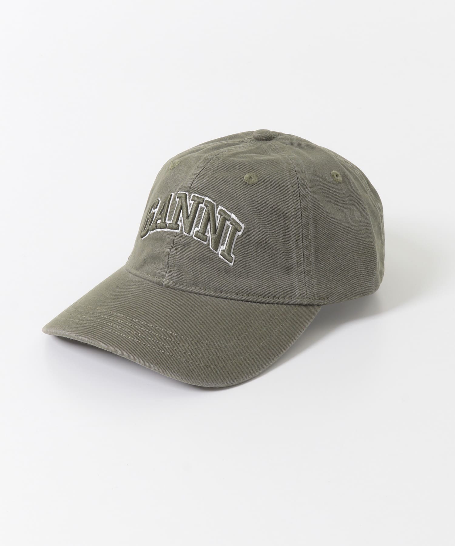 GANNI　WASHED COTTON CANVAS CAP
