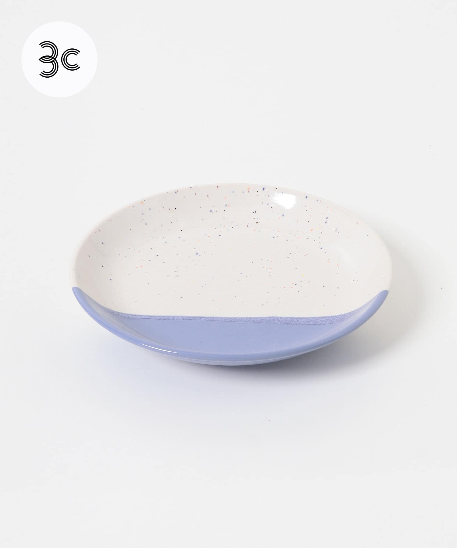 ミドリ陶芸舎　Lプレート深型ツートン